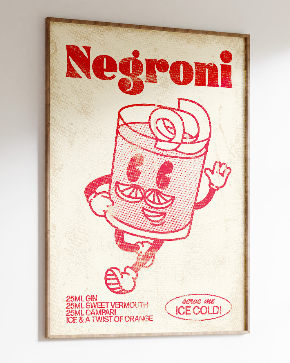Negroni Art Print #colour_natural