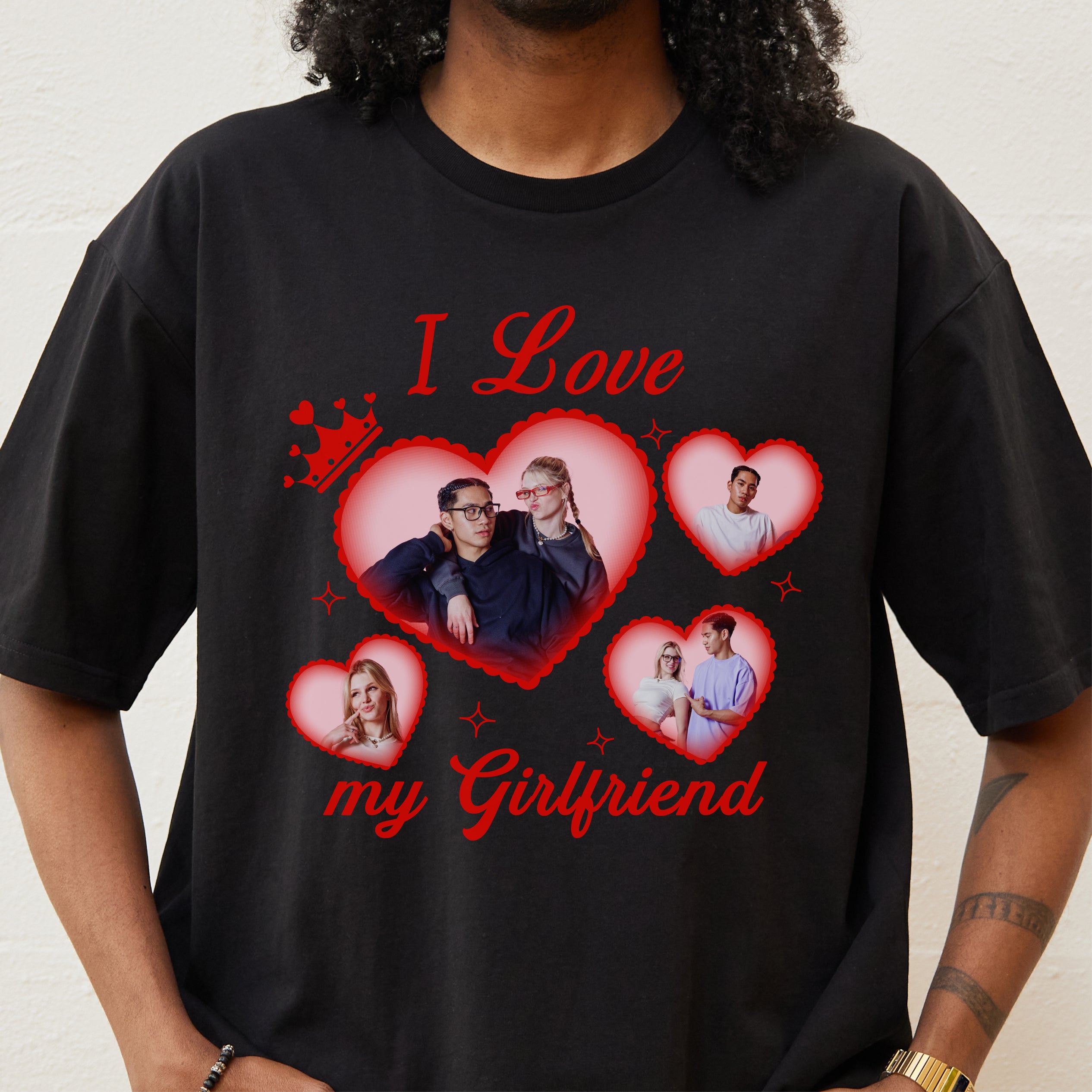 I Love My Girlfriend/Boyfriend Custom Tee