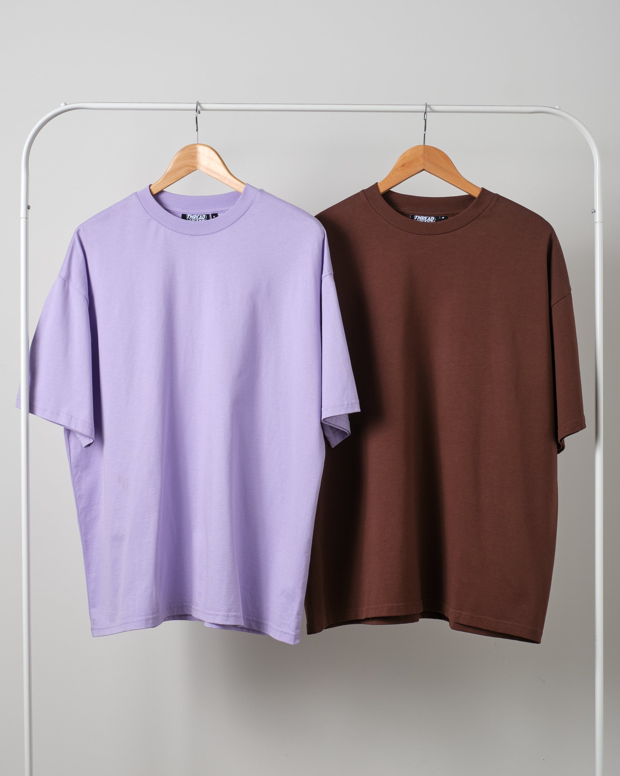 Oversized Tee 2 Pack: Lilac, Brown