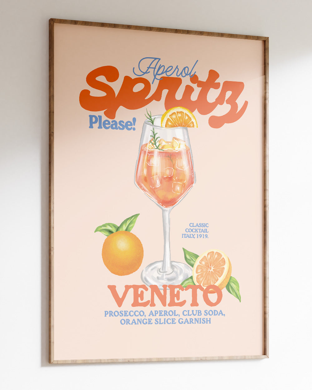 Aperol Spritz Please! Art Print Online Australia