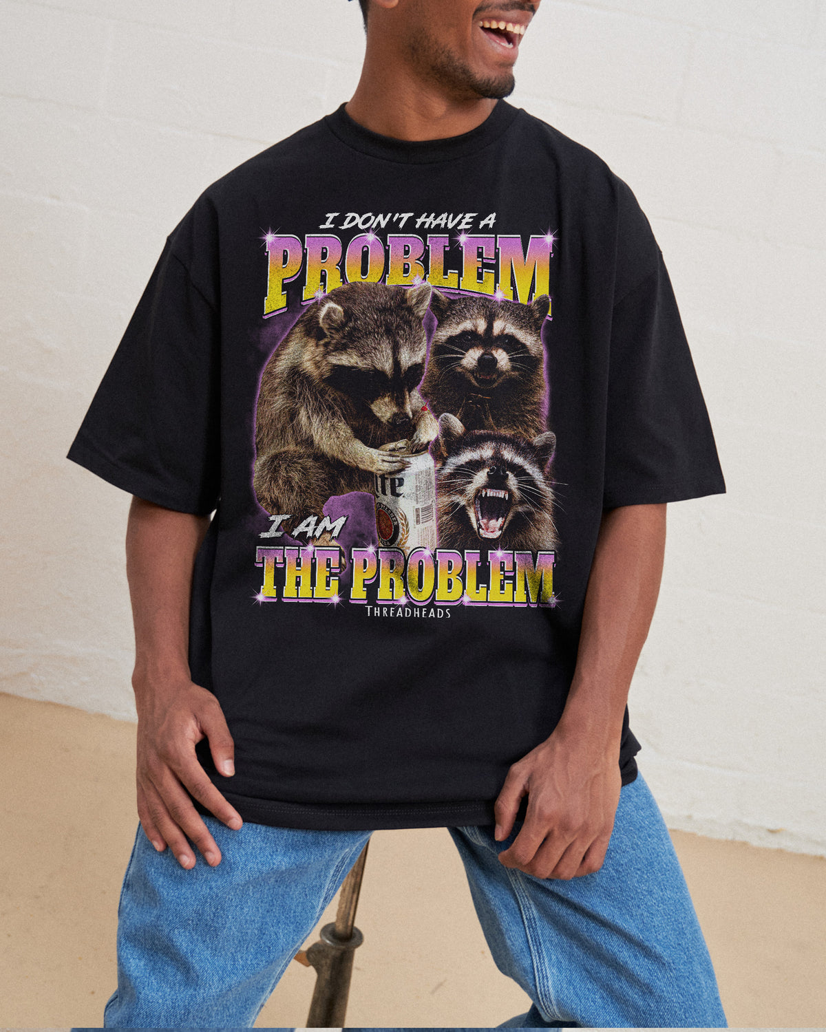 I Am The Problem Oversized Tee | Vintage Retro Oversized Tee Australia