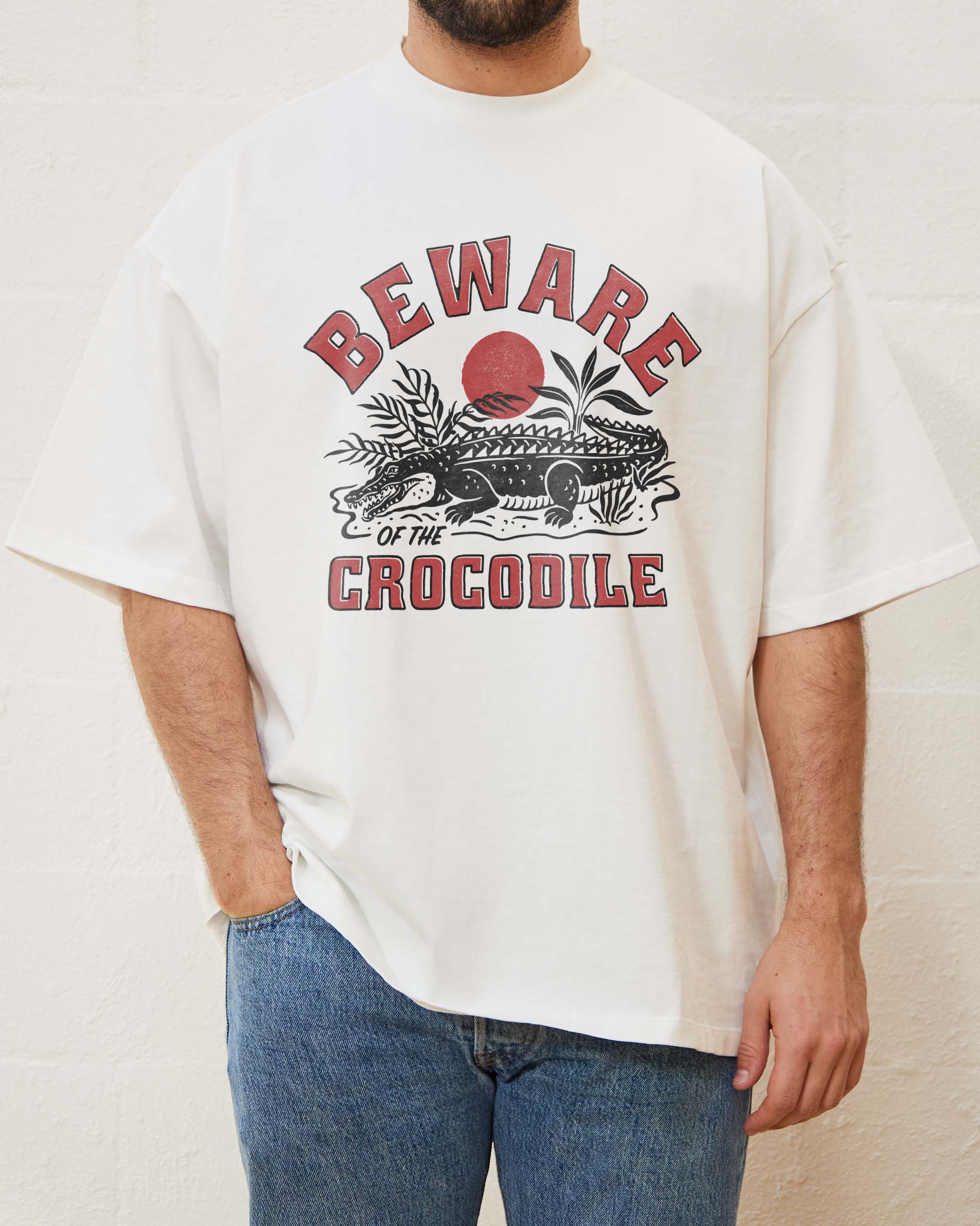 Beware of the Crocodile Oversized Tee Australia Online