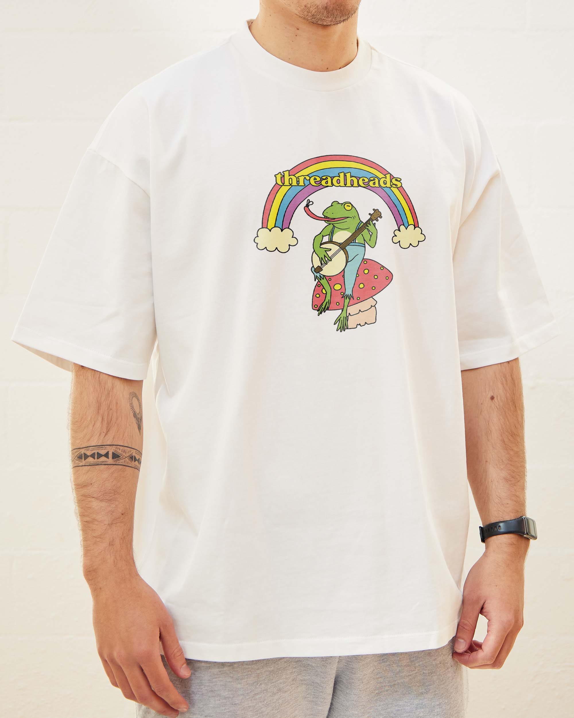 Banjo Playing Frog Oversized Tee Australia Online