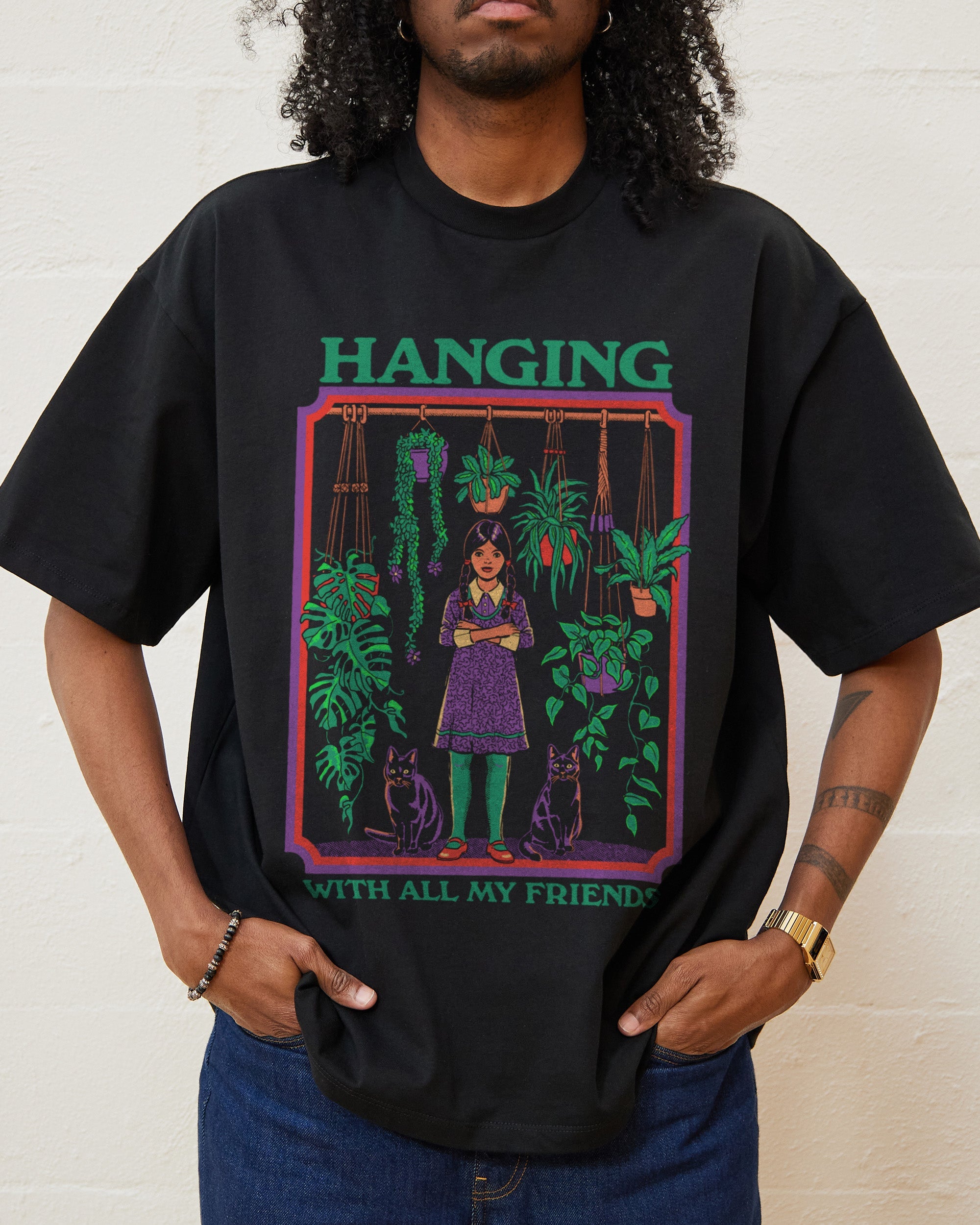 Hanging With All My FriendsOversized Tee Australia Online Black
