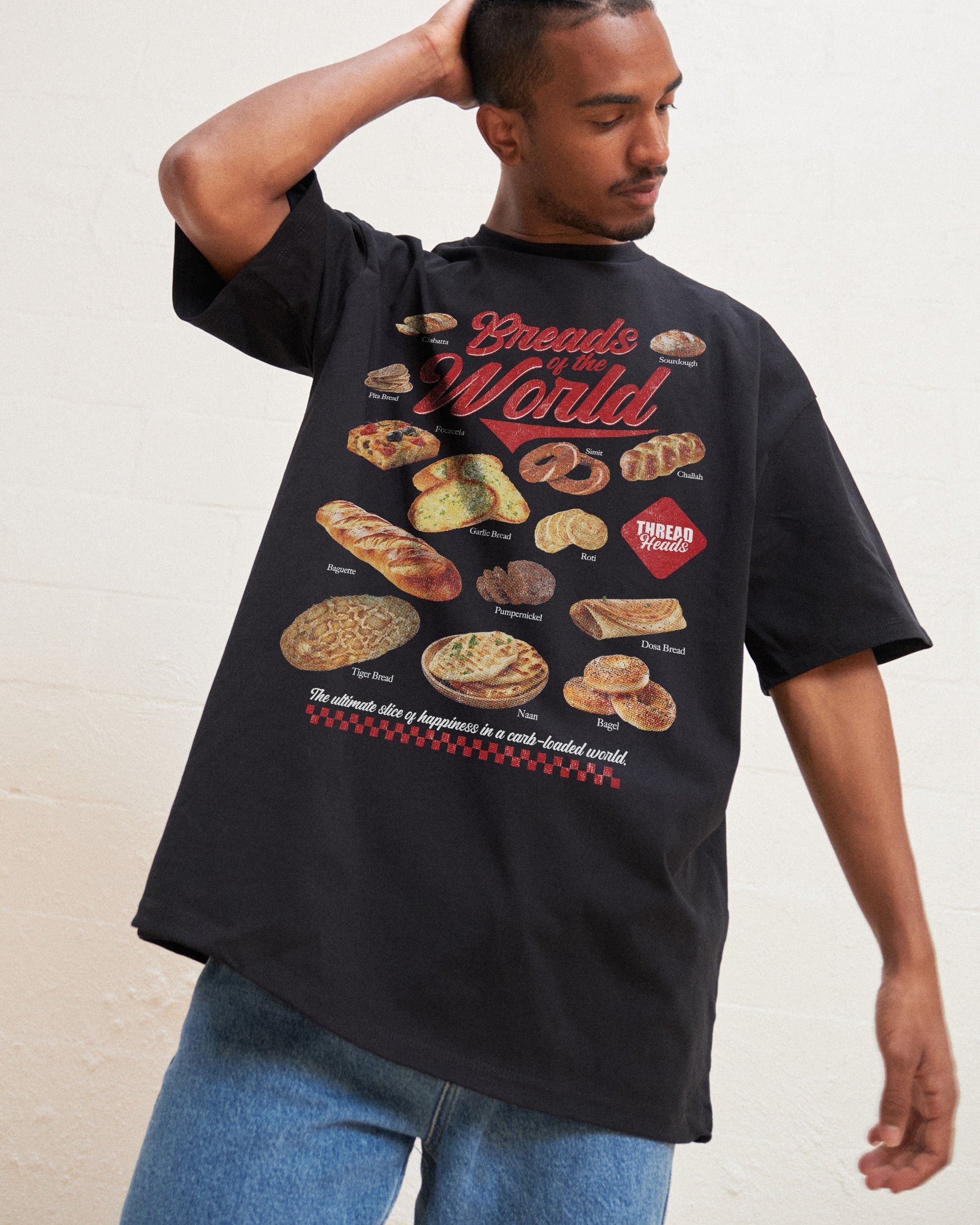 Breads of the World Oversized Tee Australia Online Black