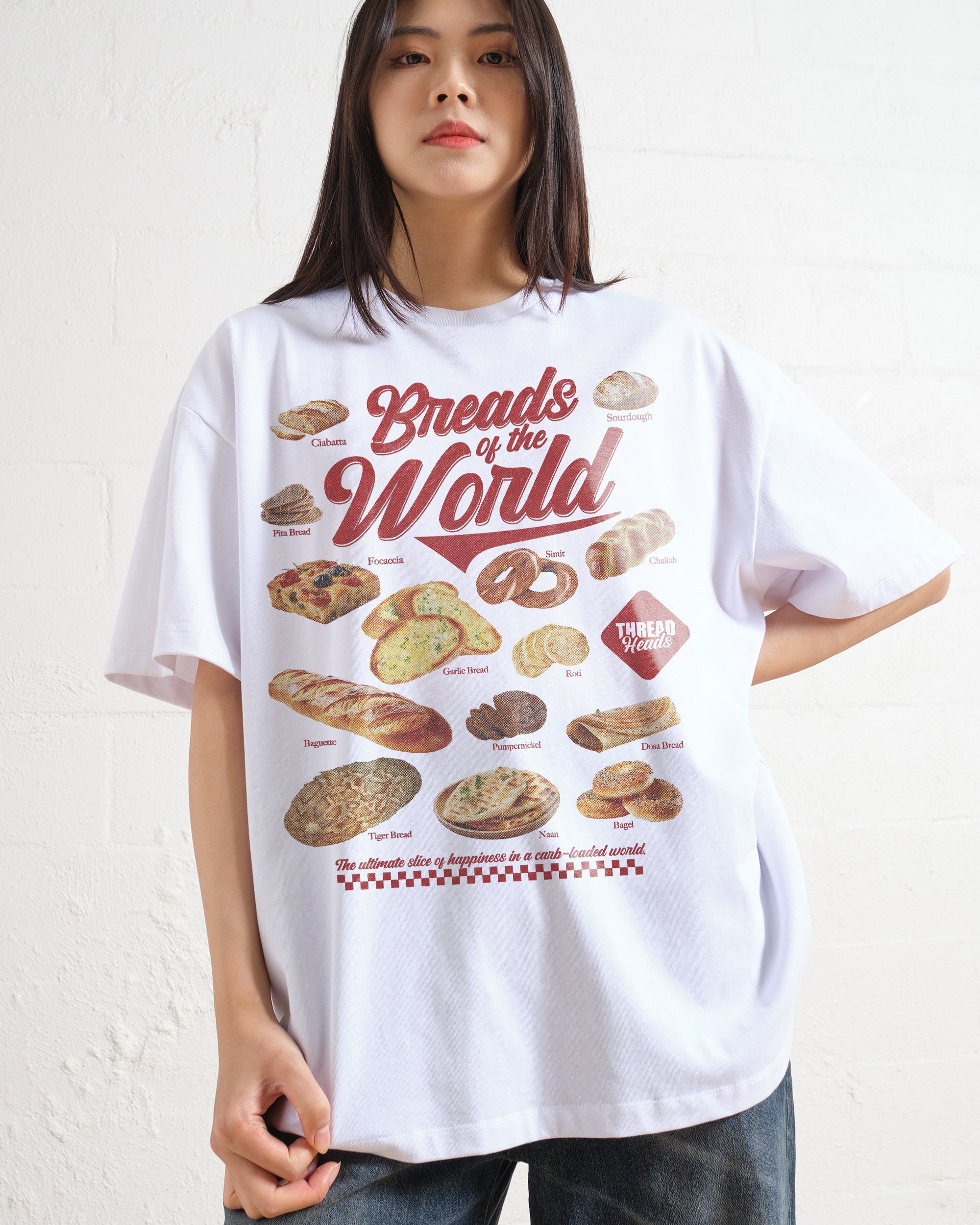 Breads of the World Oversized Tee Australia Online White