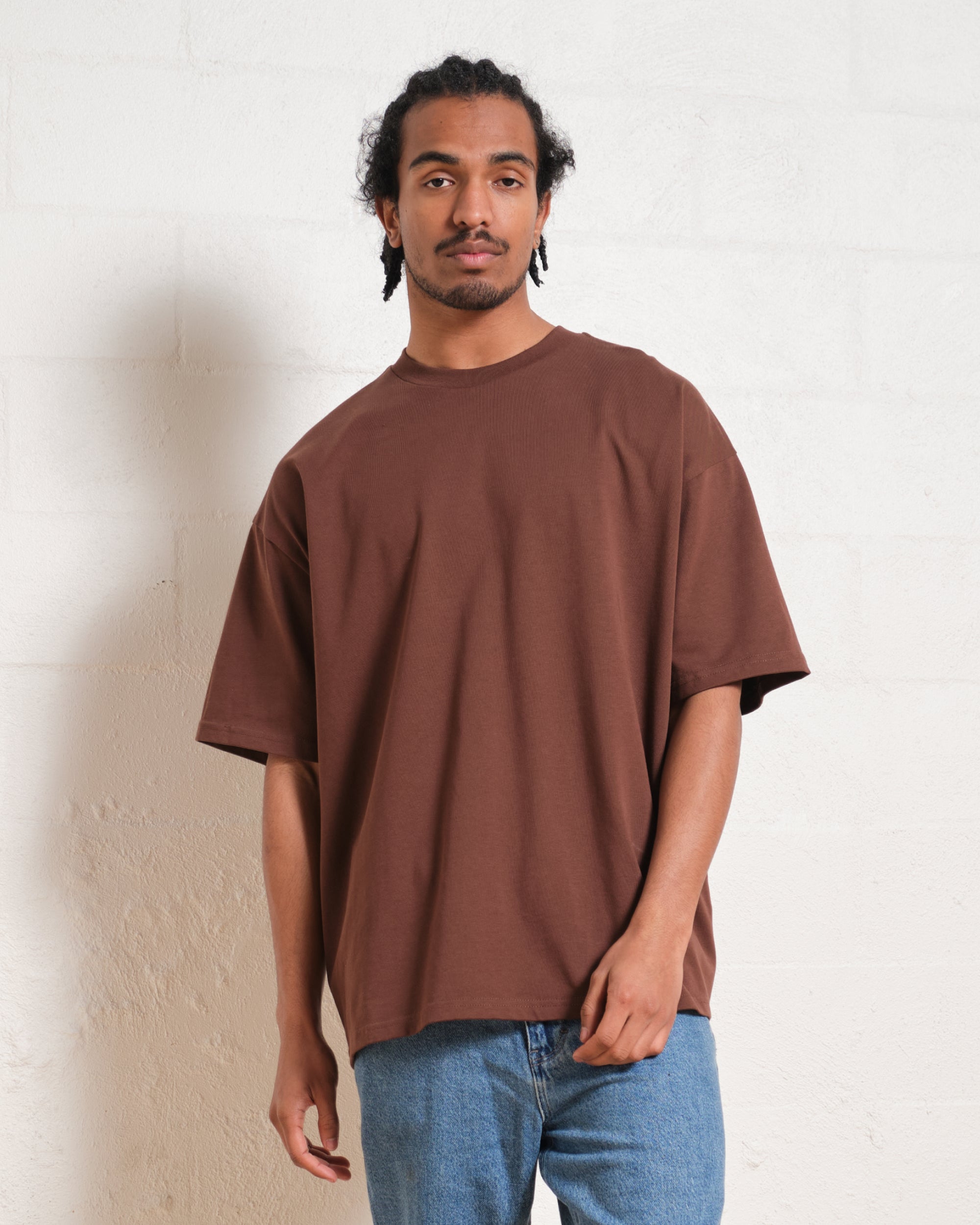 Oversized Tee 4 Pack: Powder Blue, Lilac, Natural, Brown Australia Online Threadheads