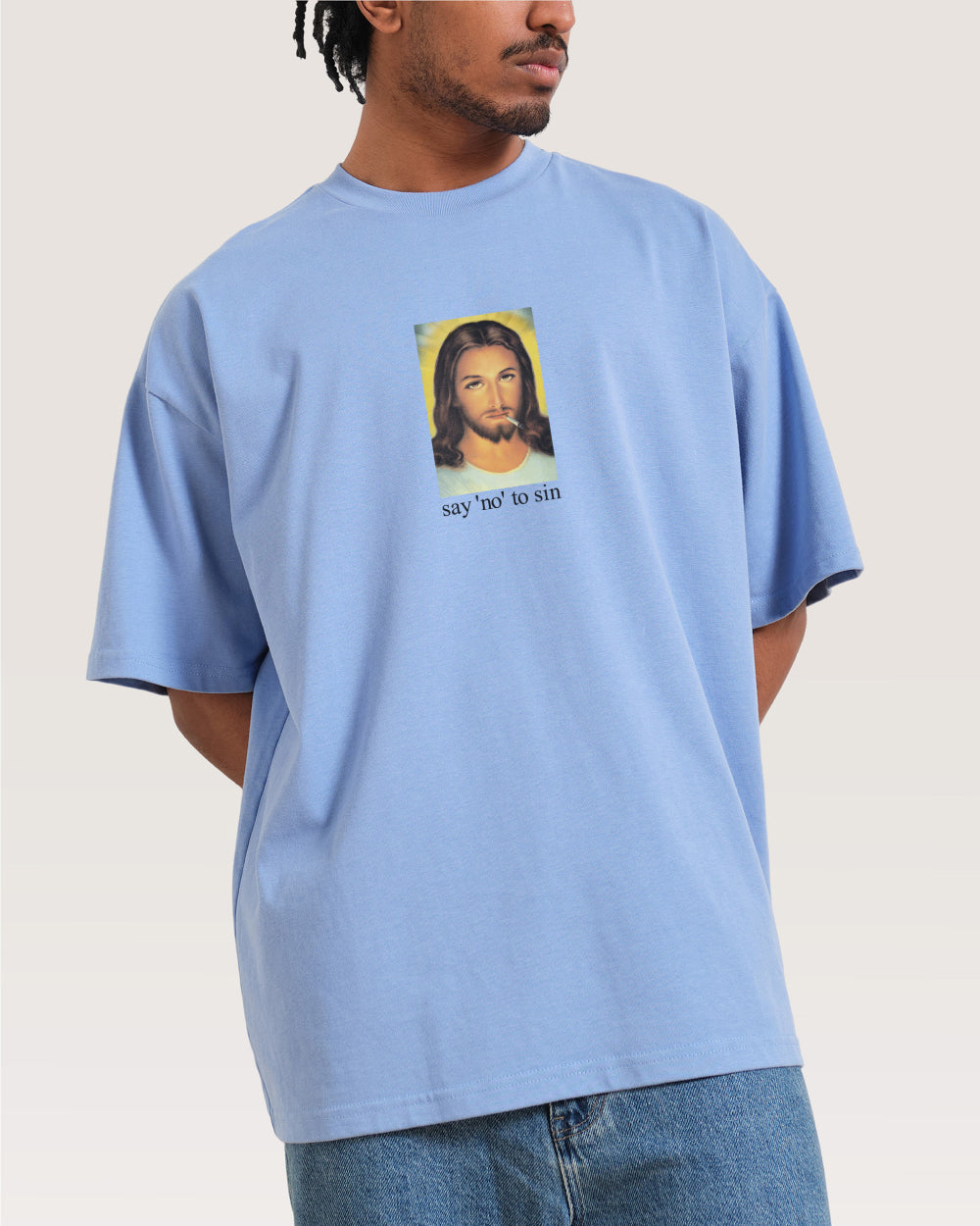 Say No to Sin Oversized Tee Threadheads Australia Online