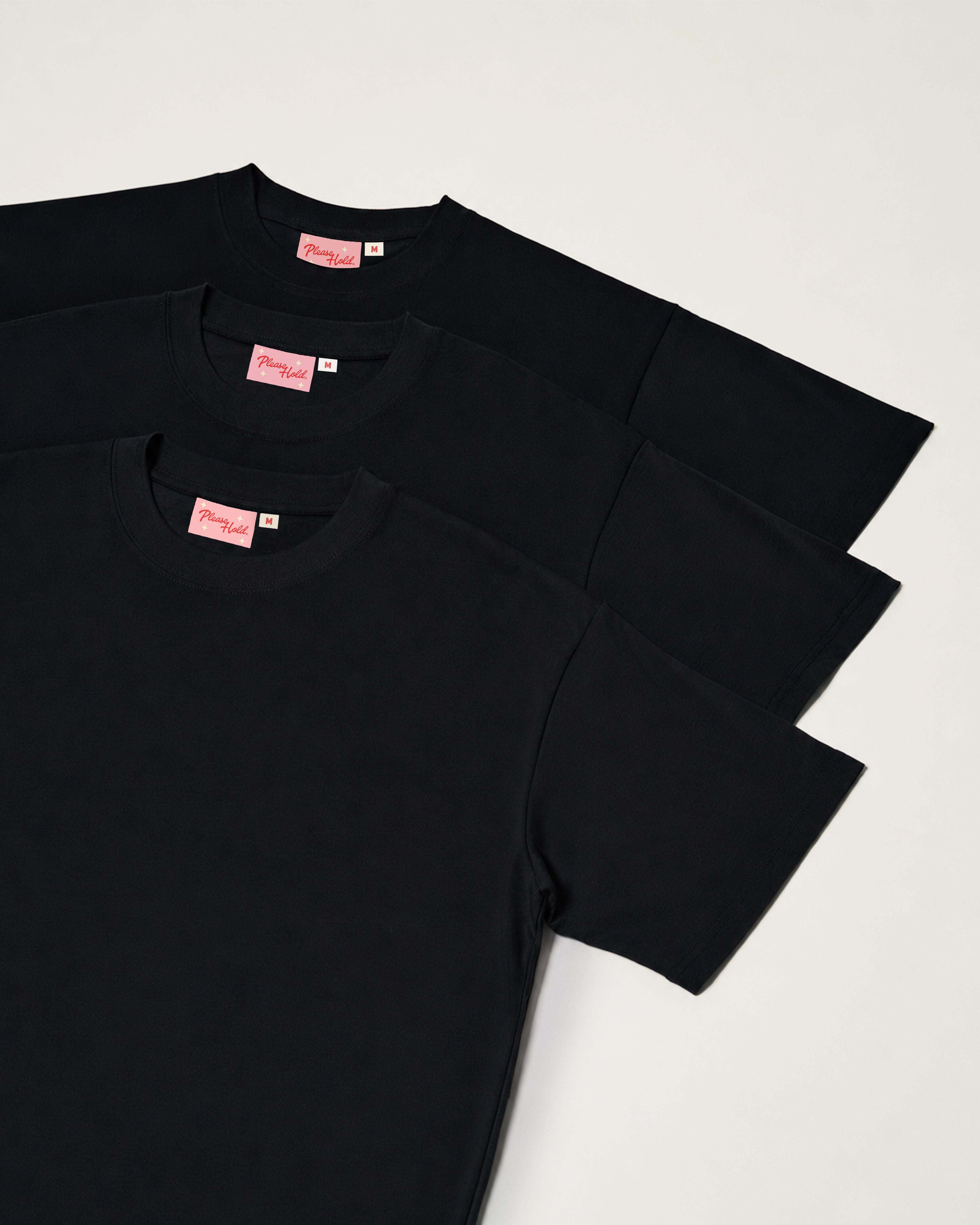 Boxy Crop Tee 3-Pack: Black Blank Boxy Crop Tee – view 4