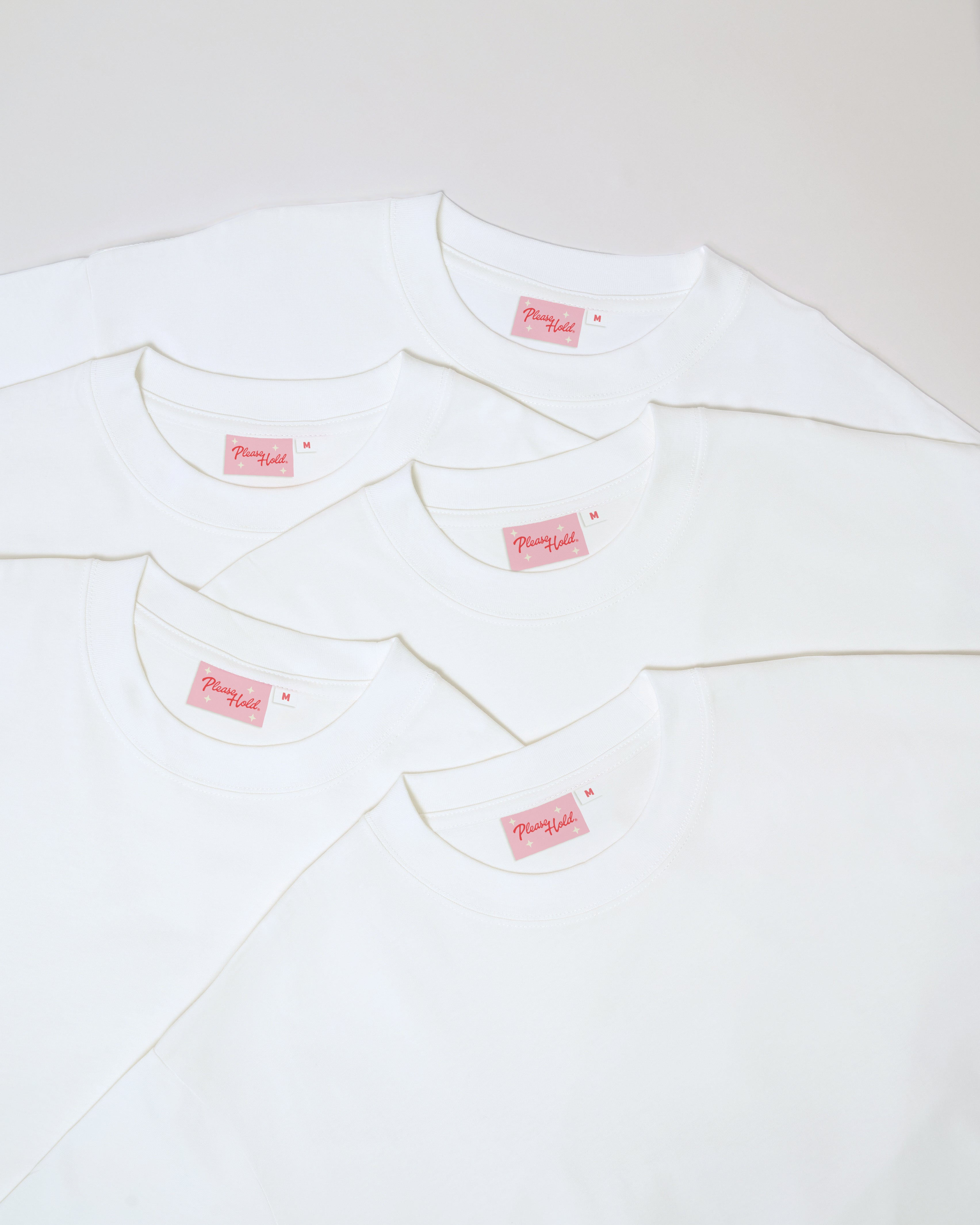 Boxy Crop Tee 5-Pack: White Blank Boxy Crop Tee – view 5