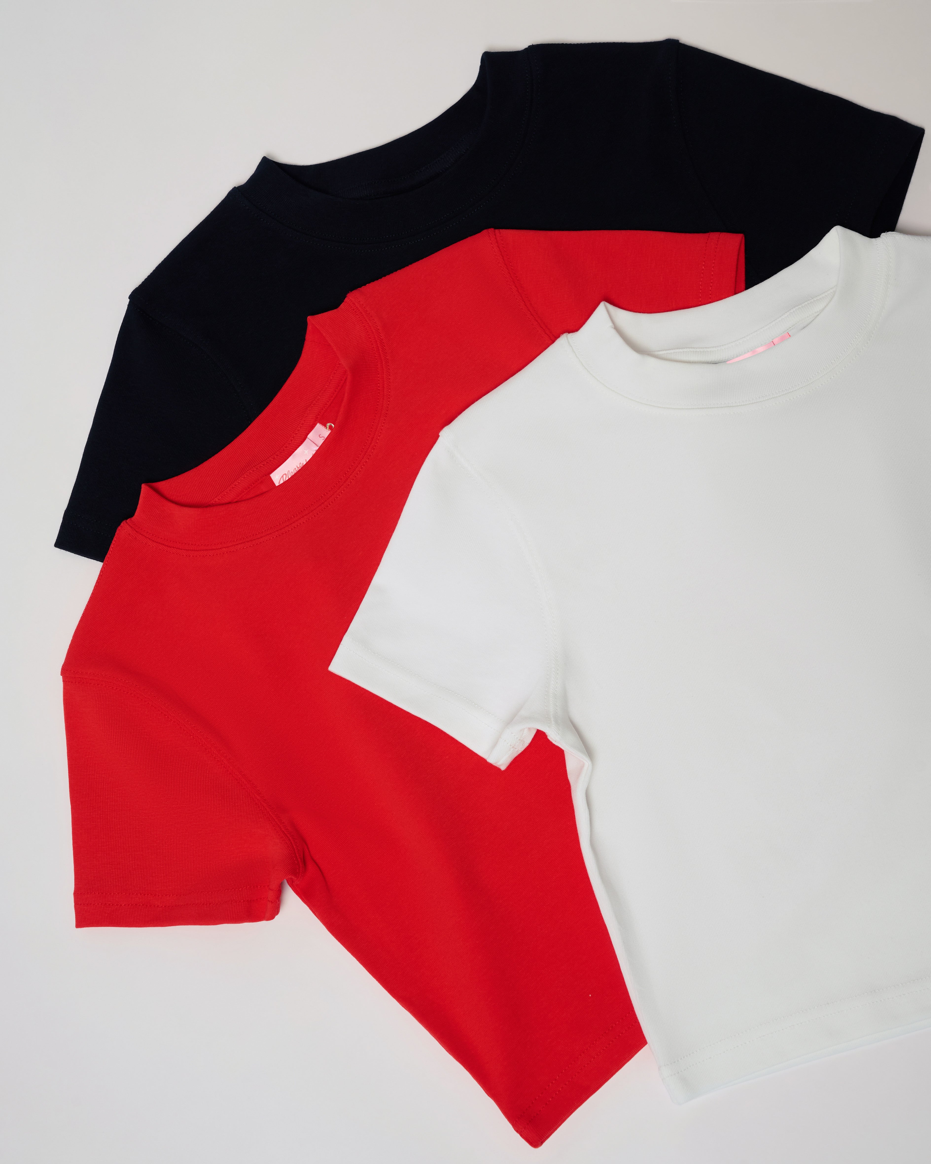 Baby Tee 3-Pack: Natural, Red, Black Blank Baby Tee – view 5