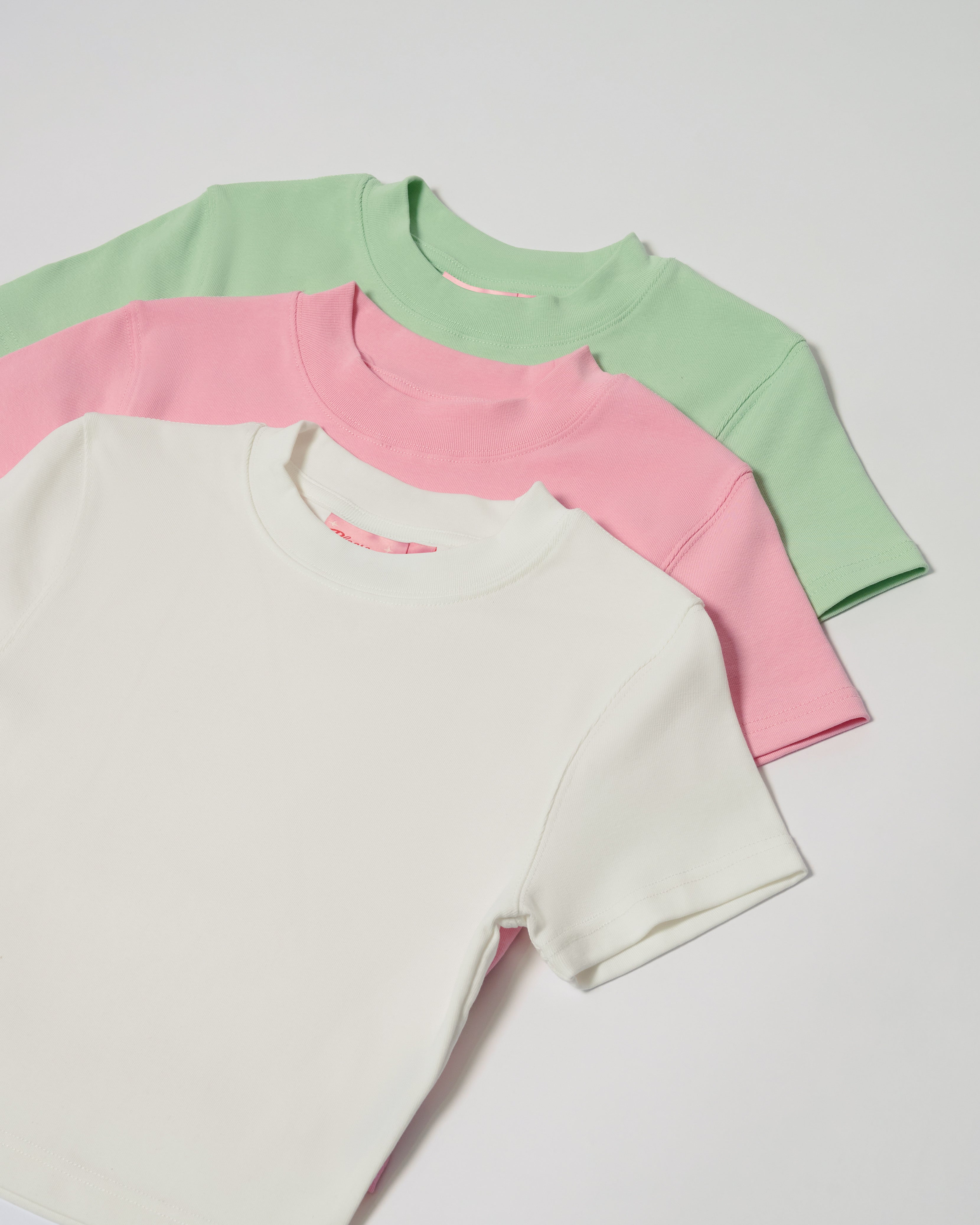 Baby Tee 3-Pack: Natural, Pink, Pistachio Blank Baby Tee – view 5