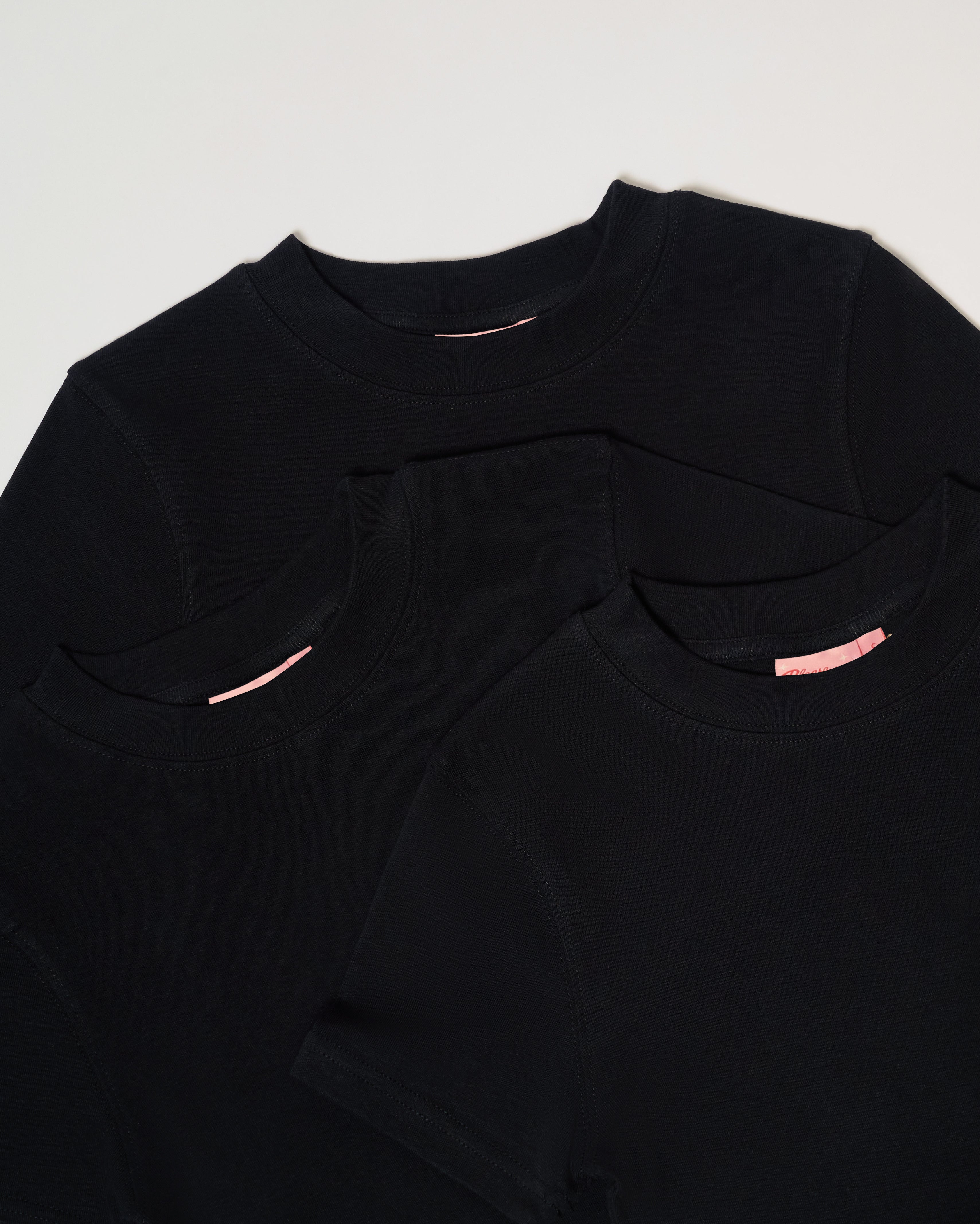 Baby Tee 3-Pack: Black Blank Baby Tee – view 6