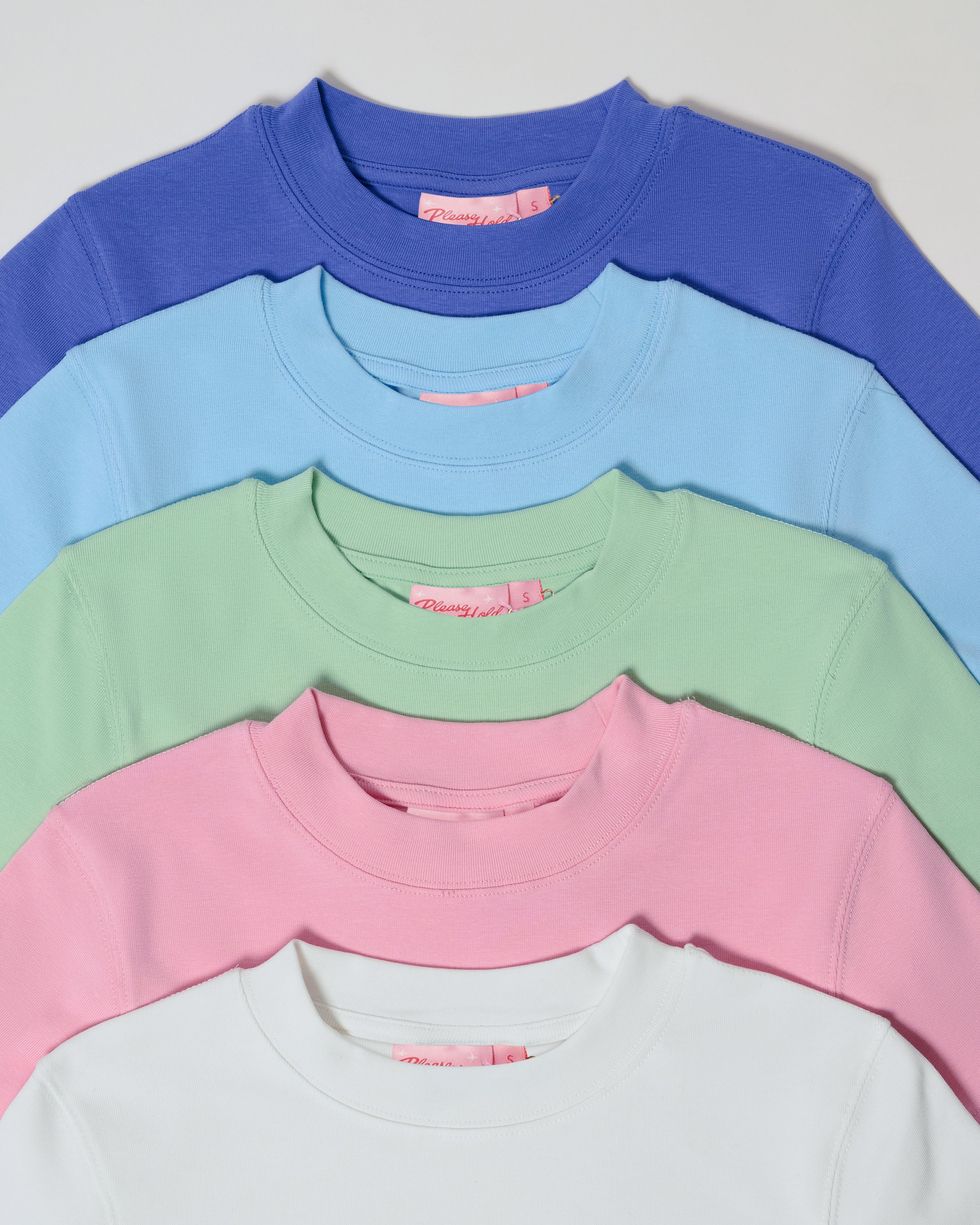Baby Tee 5-Pack: Dusk, Pale Blue, Pistachio, Pink, Natural Blank Baby Tee – view 7