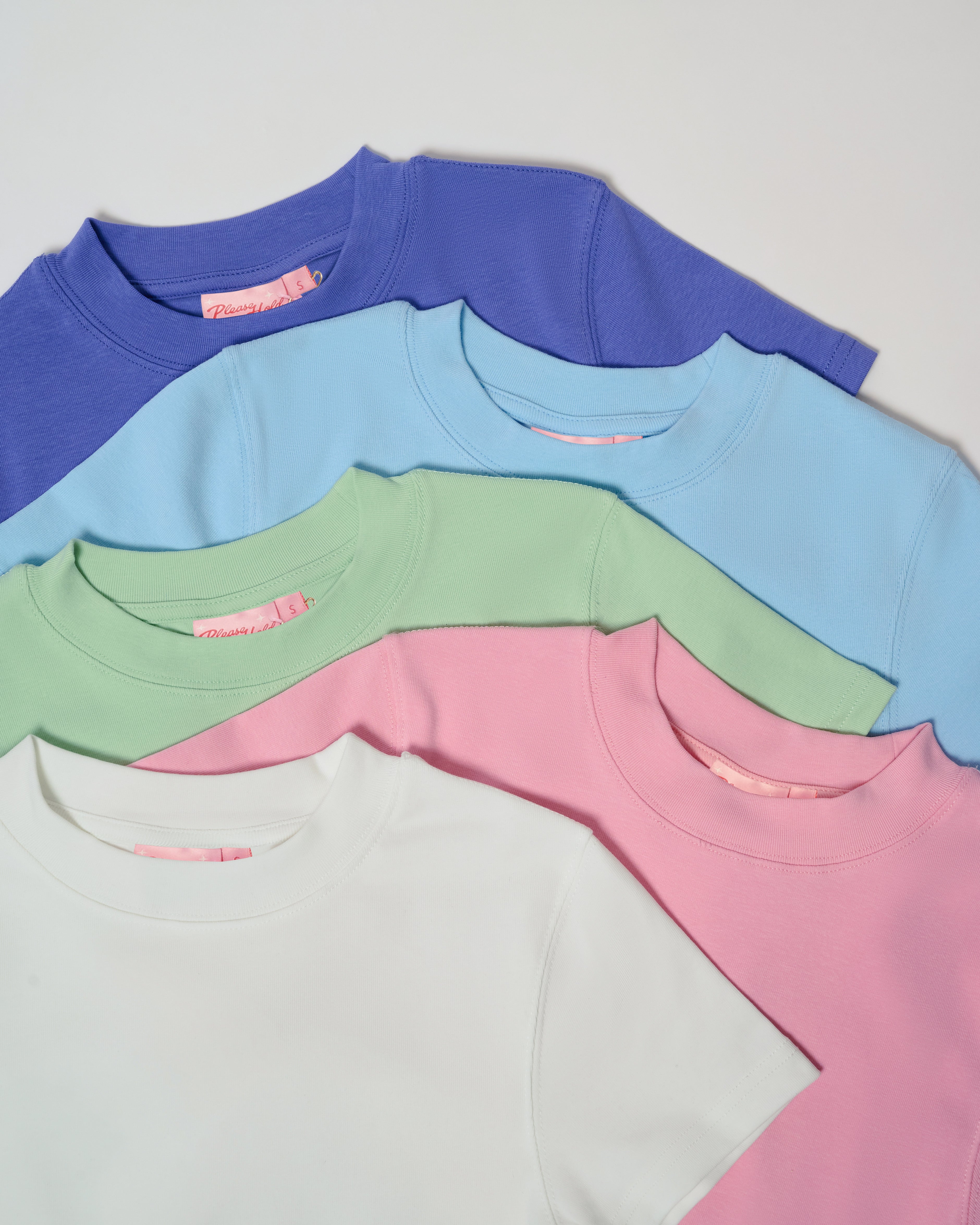 Baby Tee 5-Pack: Dusk, Pale Blue, Pistachio, Pink, Natural Blank Baby Tee – view 8
