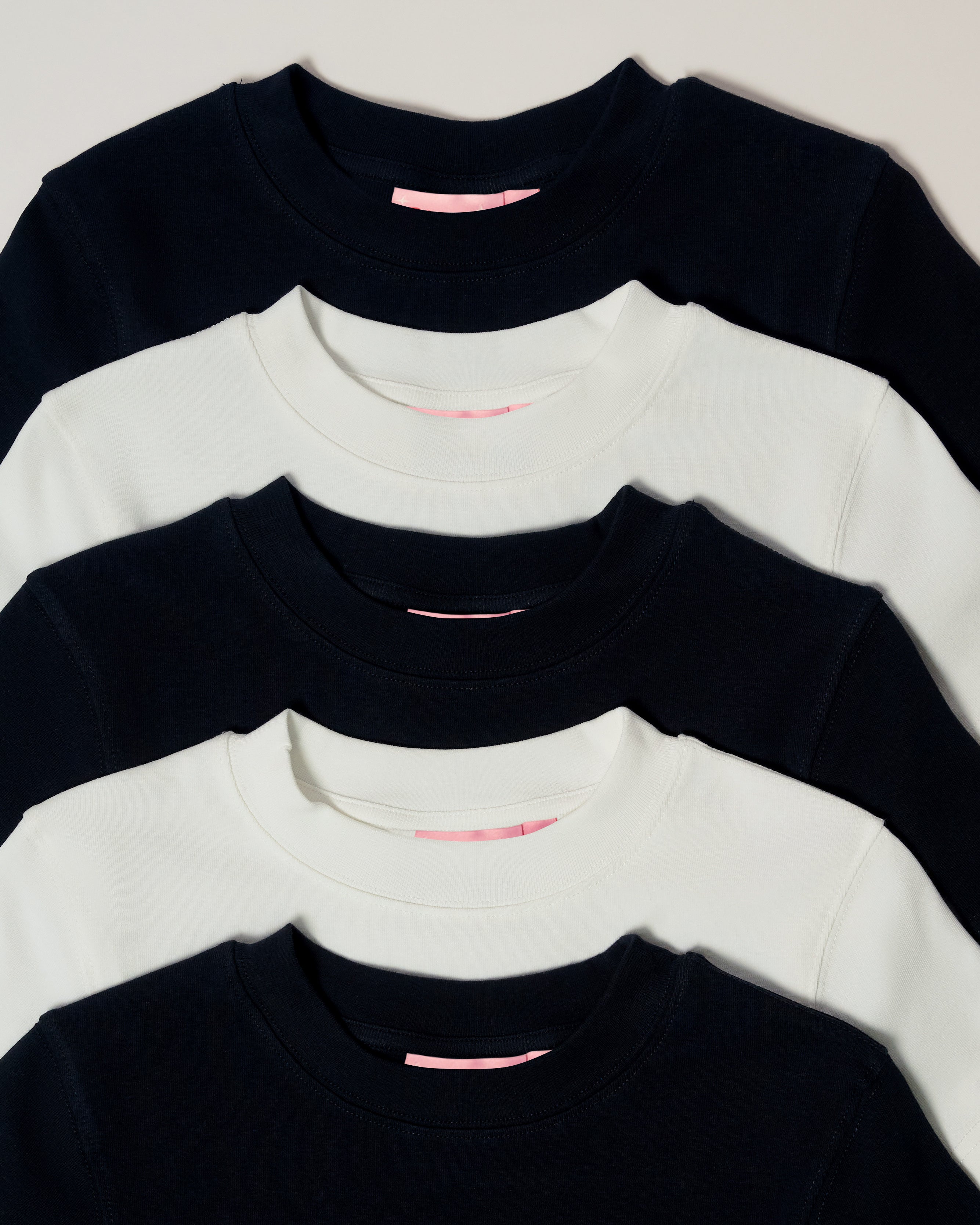 Baby Tee 5-Pack: Black, Natural Blank Baby Tee – view 5
