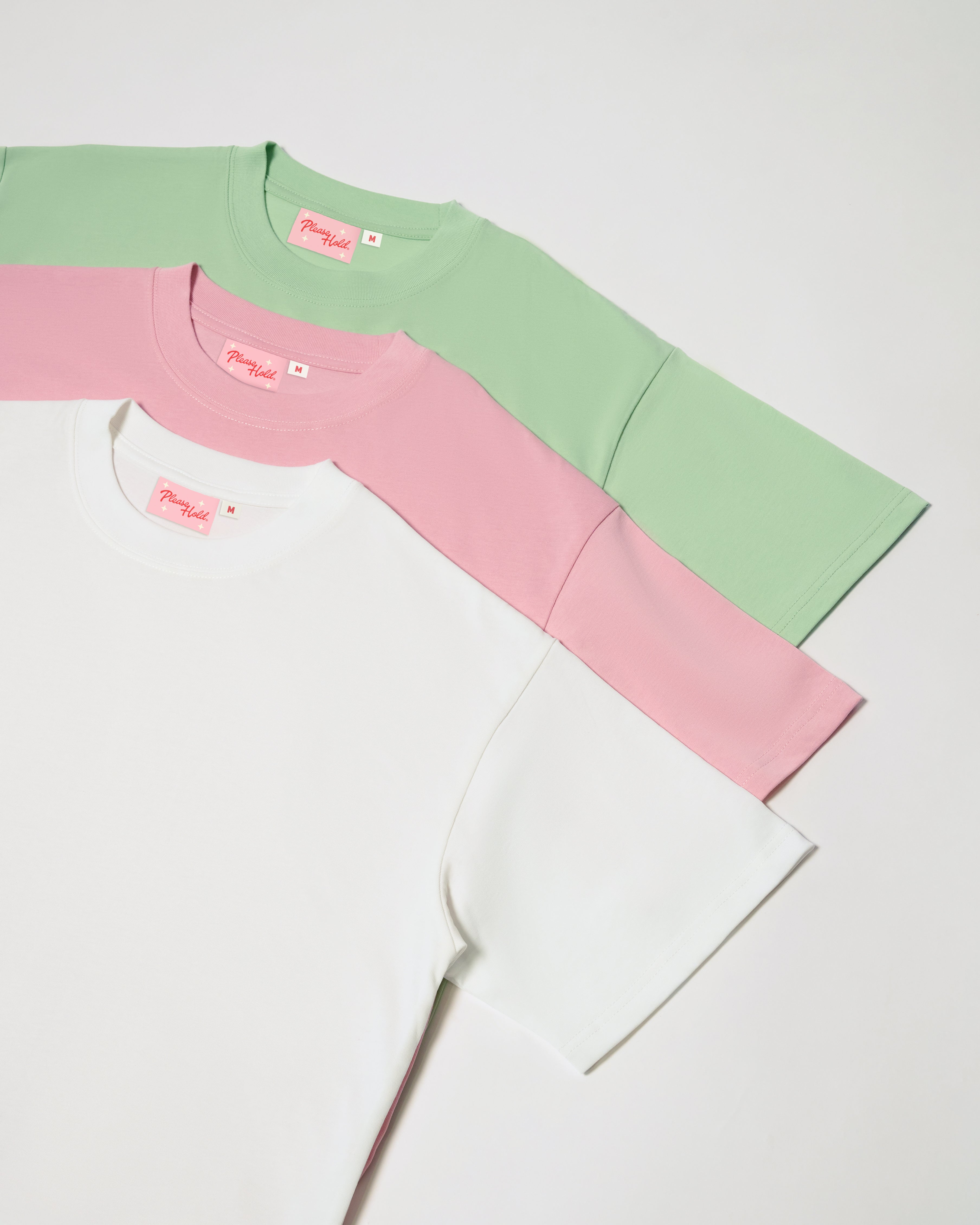 Boxy Crop Tee 3-Pack: White, Pink, Pistachio Blank Boxy Crop Tee – view 5