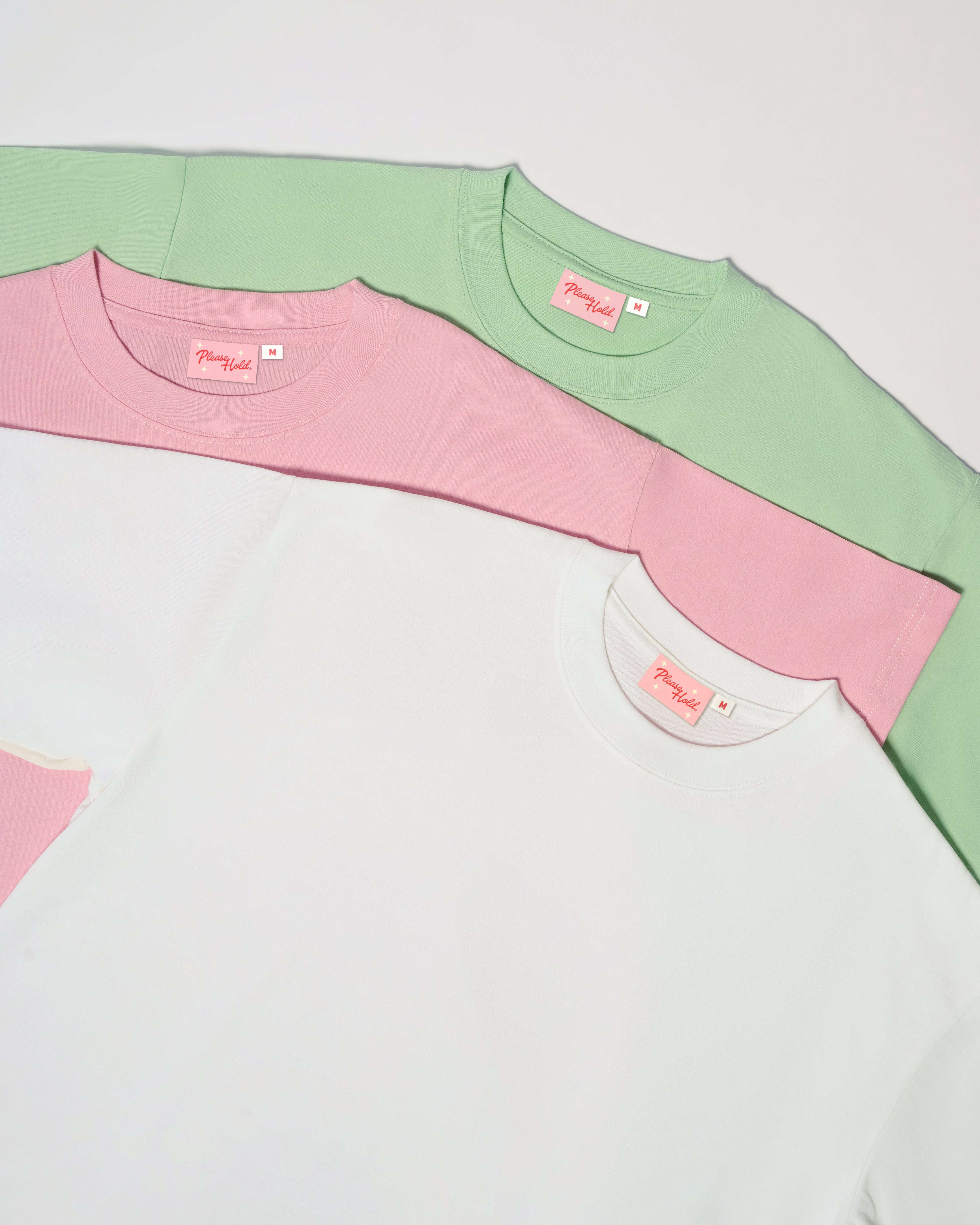 Boxy Crop Tee 3-Pack: White, Pink, Pistachio Blank Boxy Crop Tee – view 7