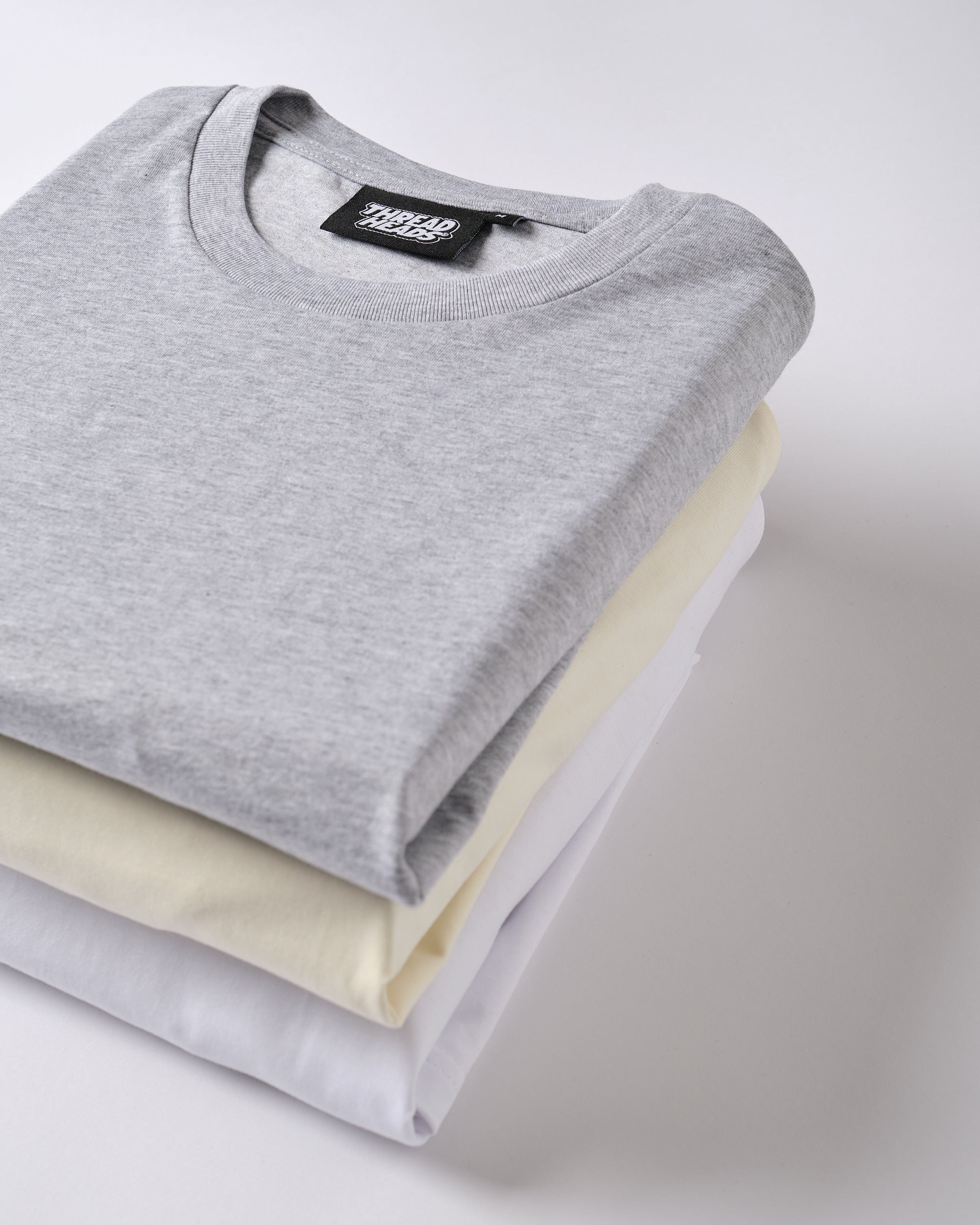 Classic Tee 3-Pack: Grey, Natural, White