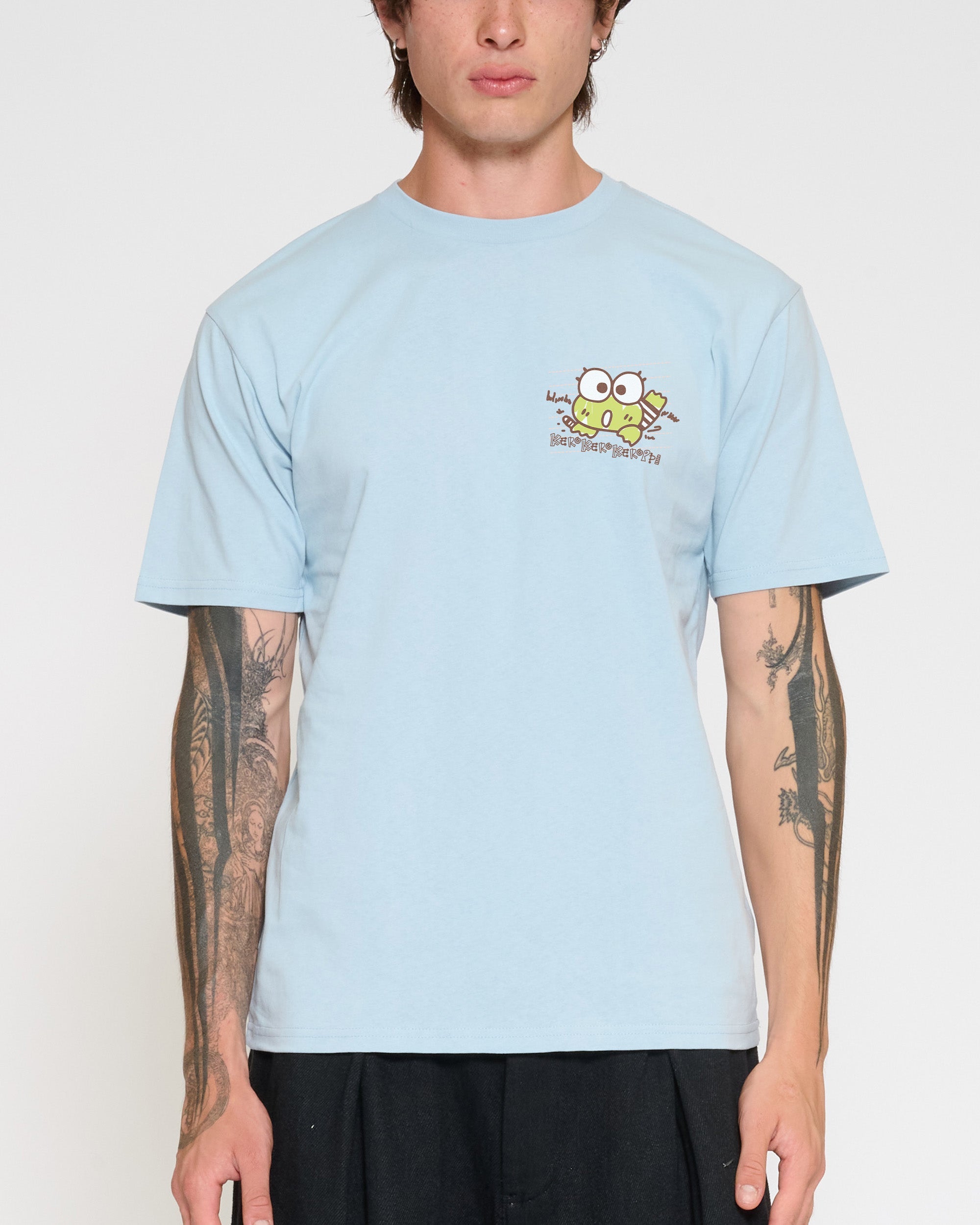 Keroppi Scribble T-Shirt Official Hello Kitty and Friends collab Threadheads