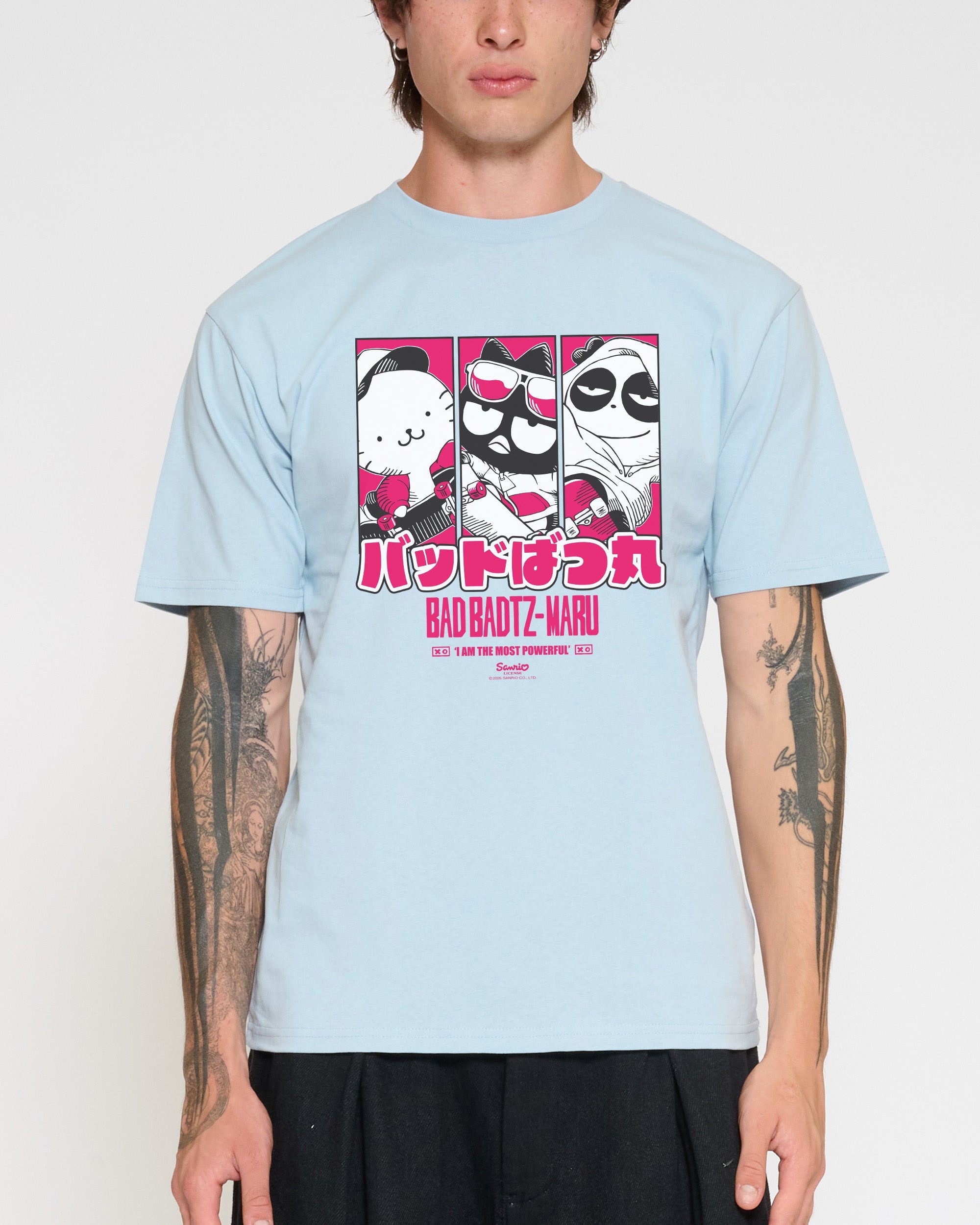 Bad Badtz-Maru Skate T-Shirt Official Hello Kitty and Friends collab Threadheads