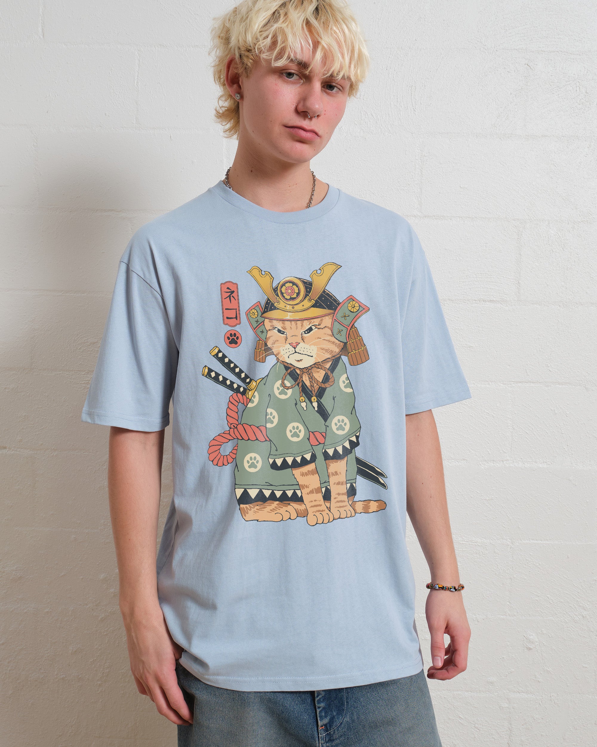 Neko Samurai T-Shirt Australia Online