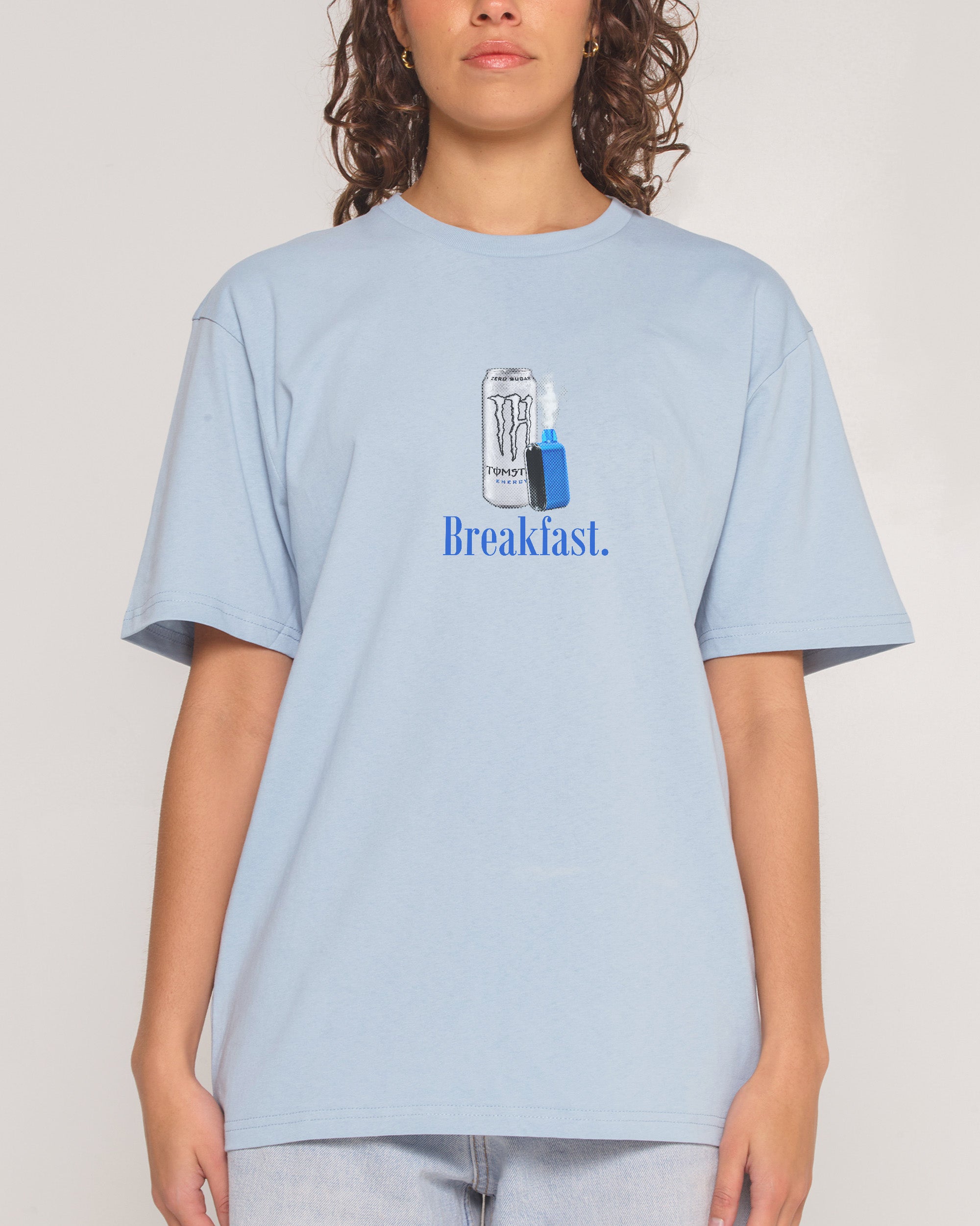 Mad Dog Breakfast Pale Blue T-Shirt