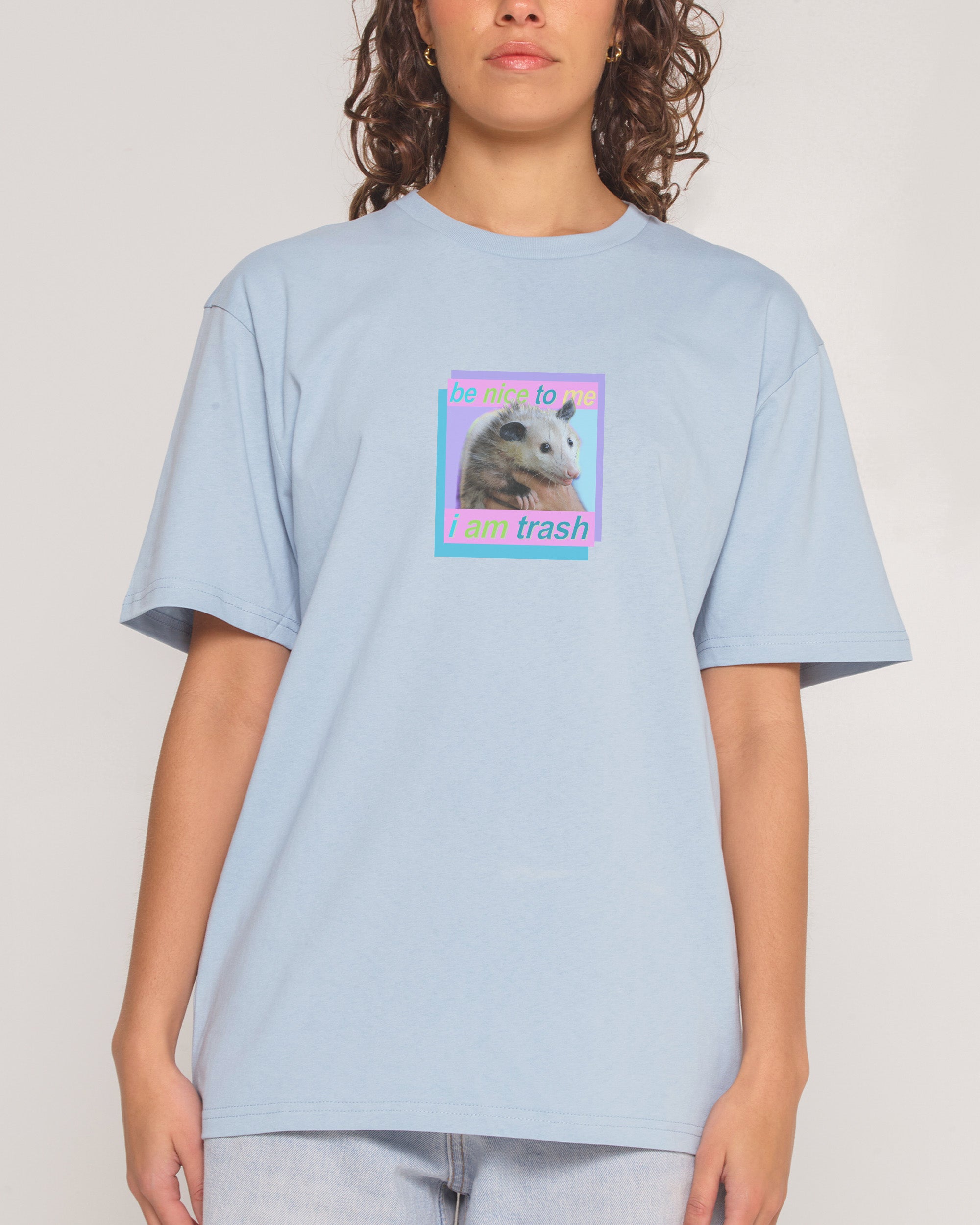 Be Nice to Me Pale Blue T-Shirt