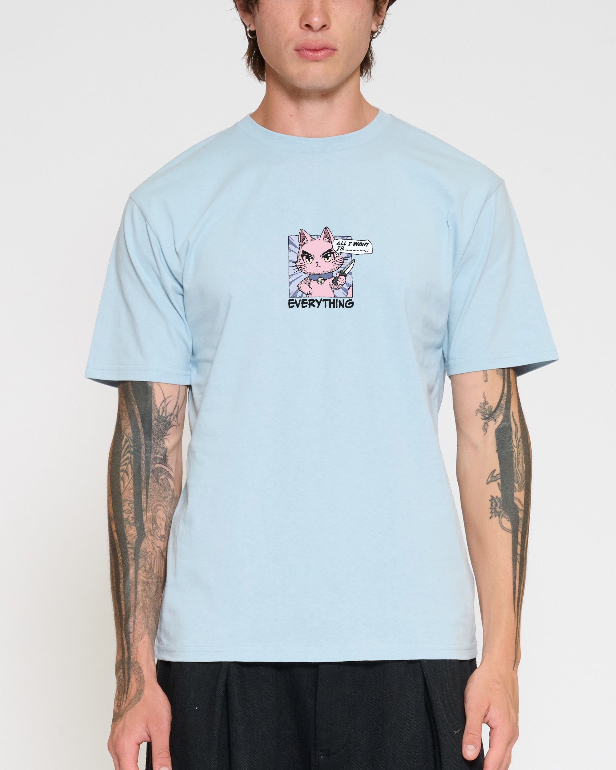 All I Want Is Everything Pale Blue T-Shirt