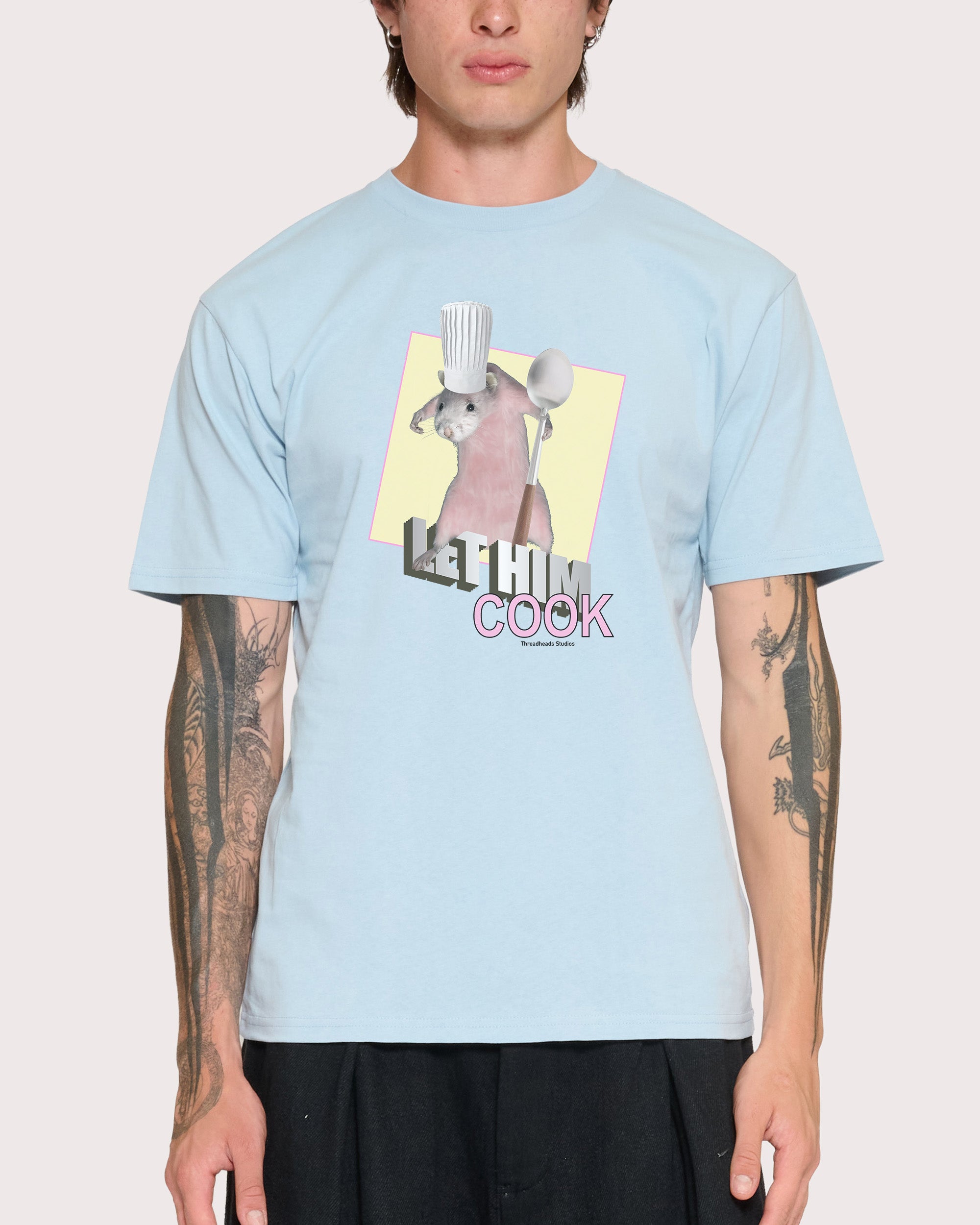 Let Him Cook Pale Blue T-Shirt