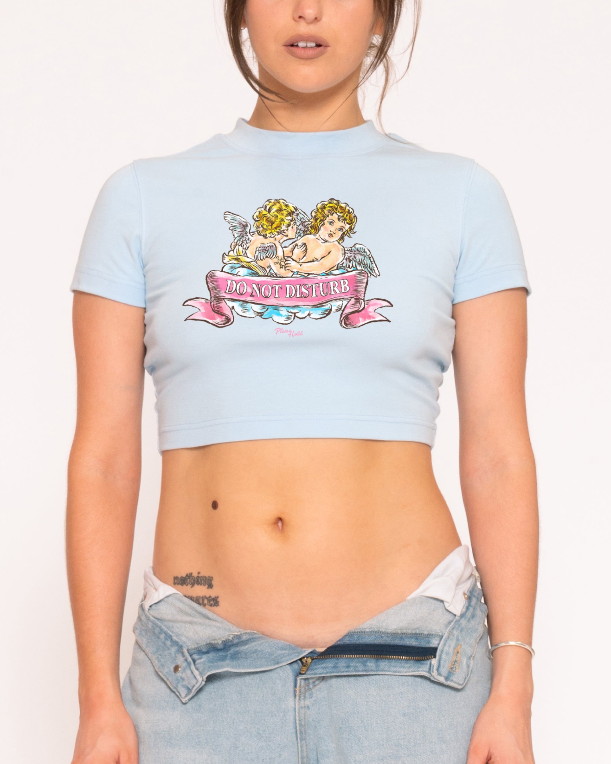 Do Not Disturb Blue Baby Tee