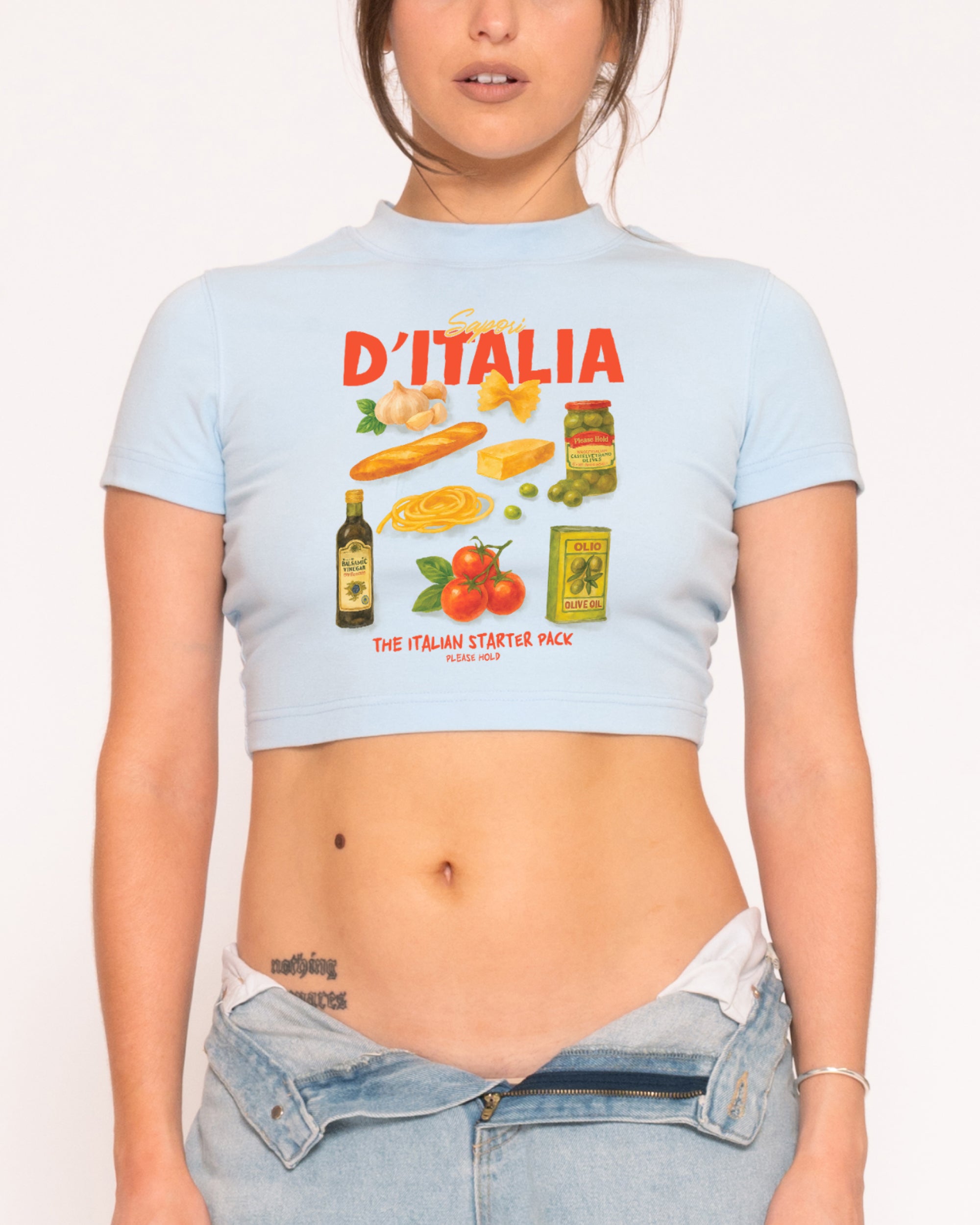 Italian Starter Pack Blue Baby Tee