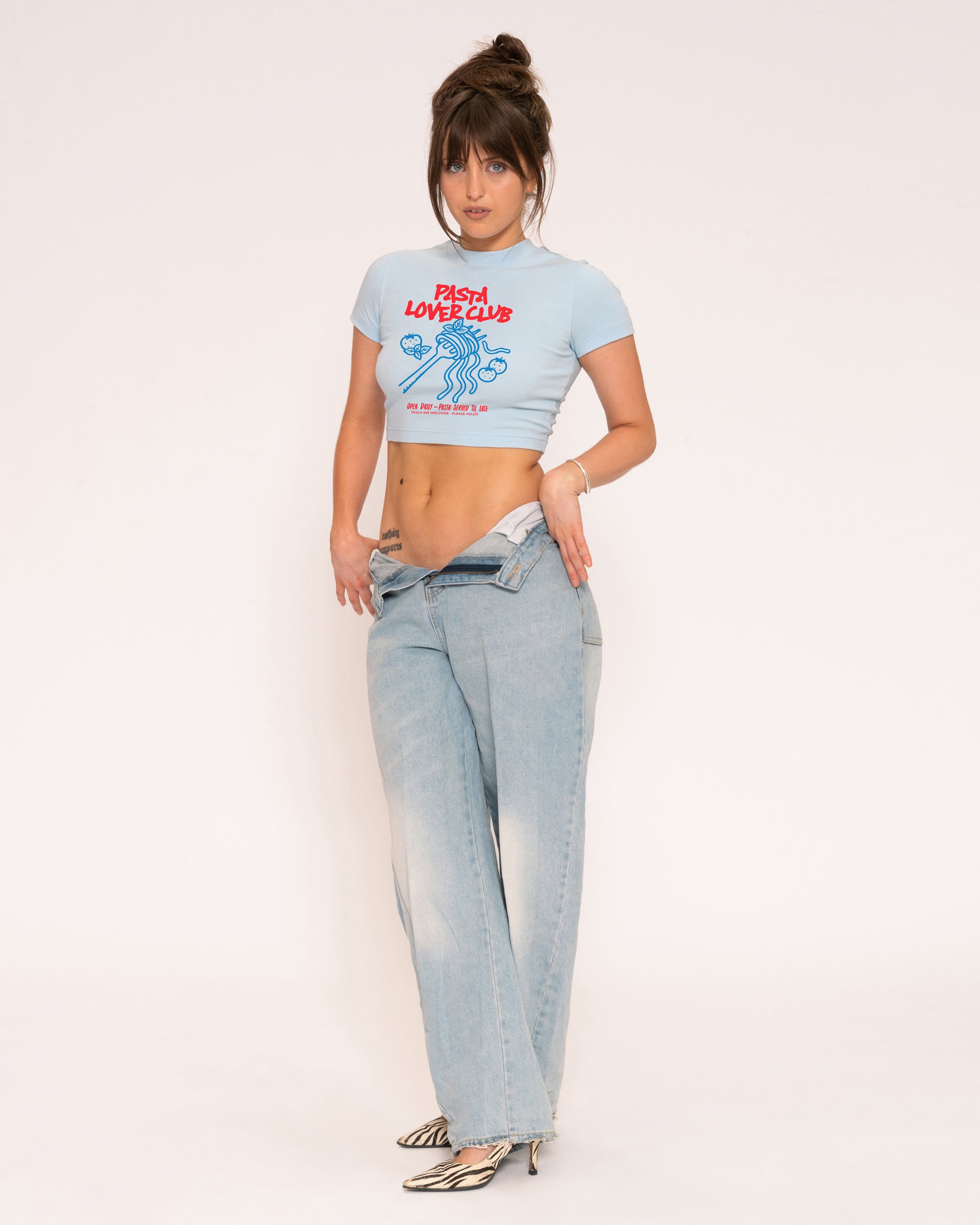 Pasta Lover Club Baby Tee Threadheads Australia Online