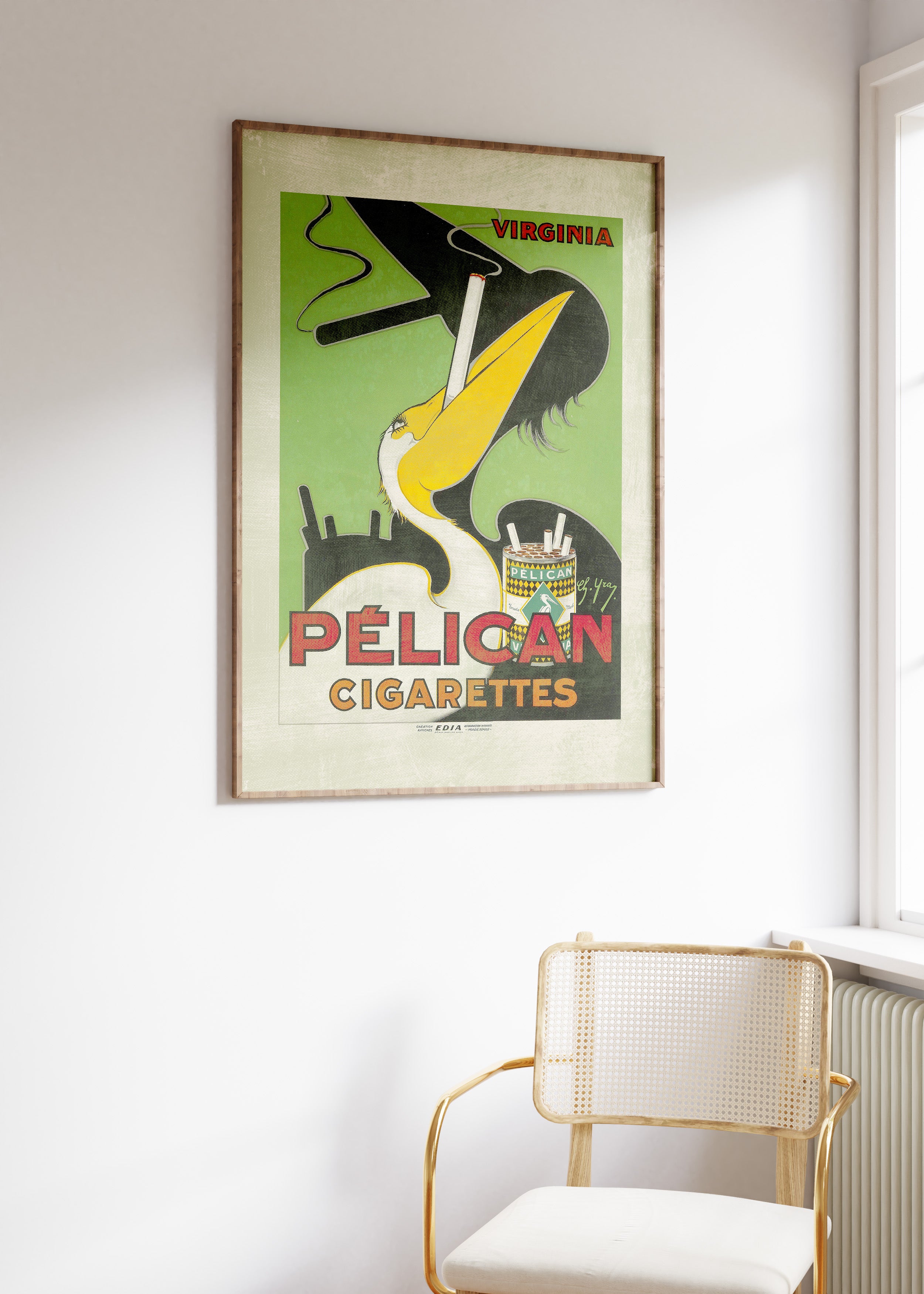 Pelican Cigarettes Art Print Australia Online