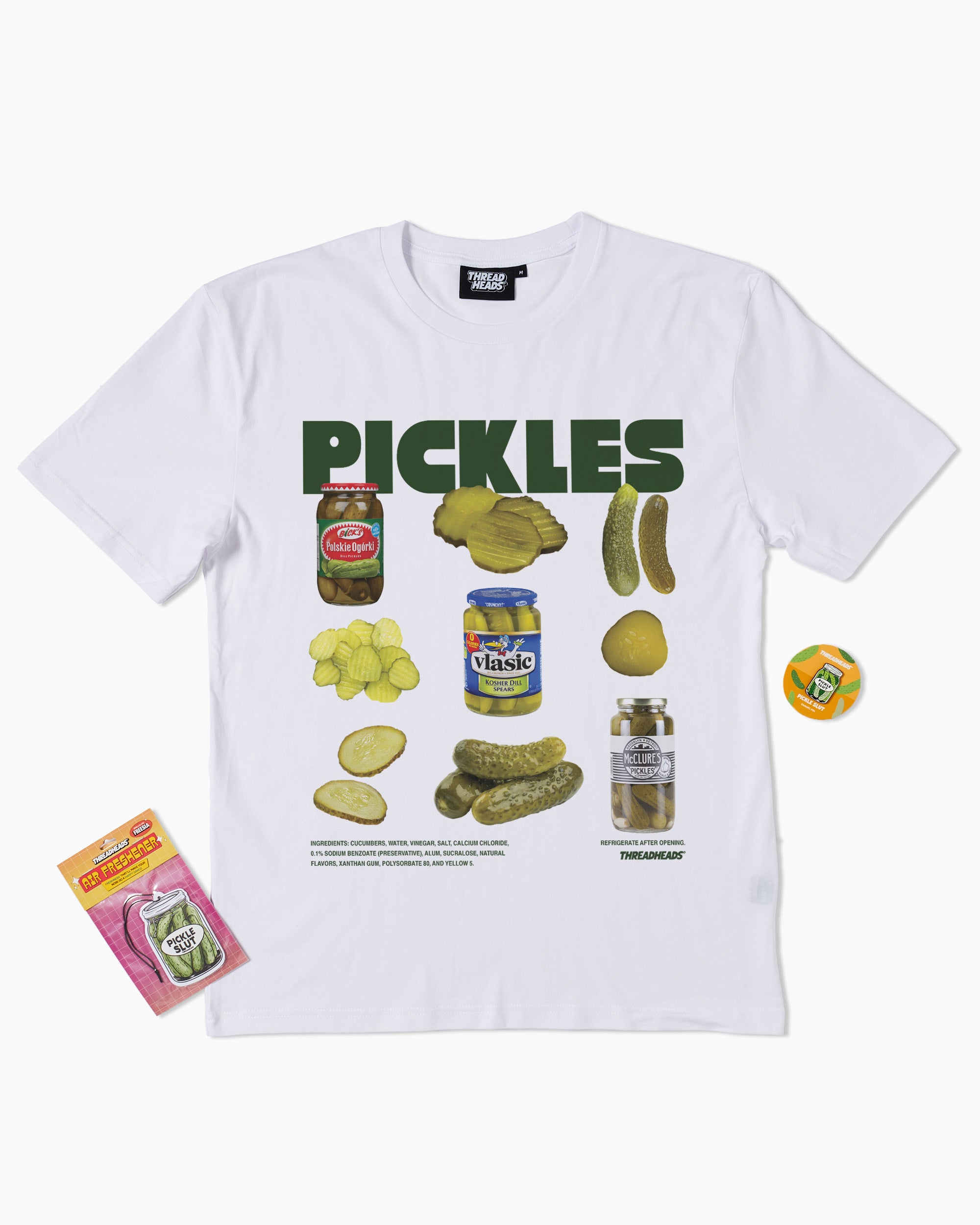 Pickles Bundle | T-Shirt, Air Freshener & Pin Bundle