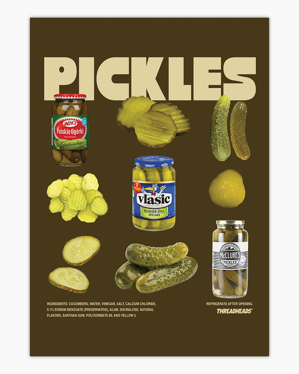 The Pickles Art Print #colour_Brown