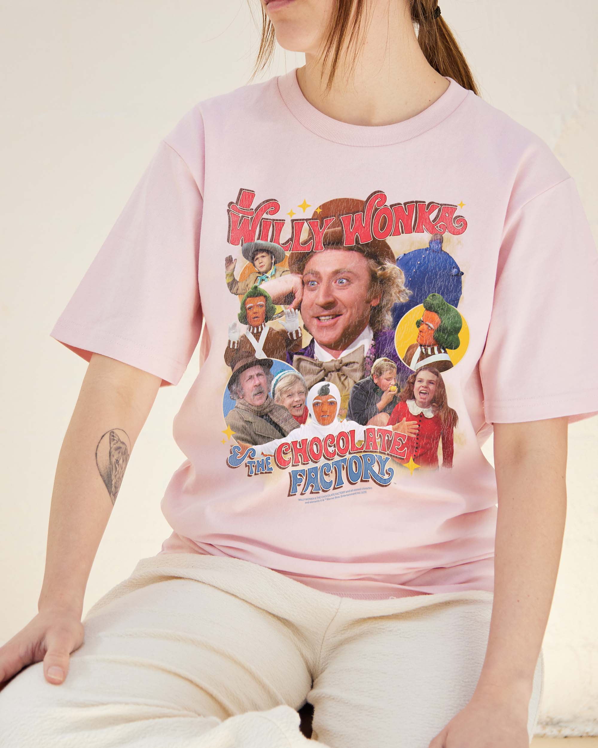 Charlie and the Chocolate Factory T-Shirt Australia Online Pink