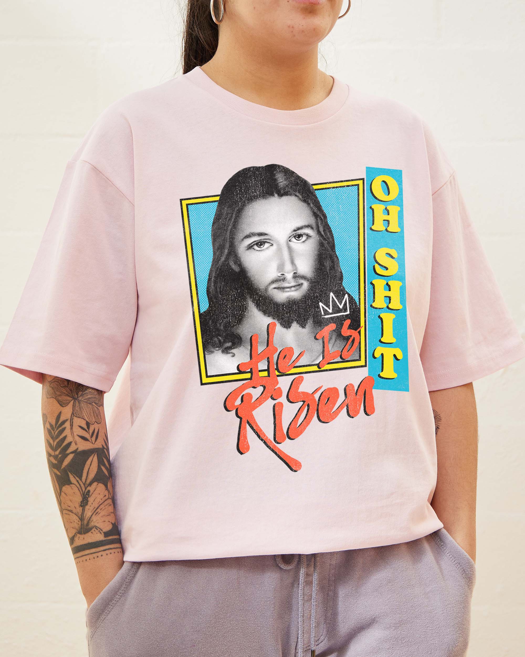He Is Risen T-Shirt Australia Online Pink