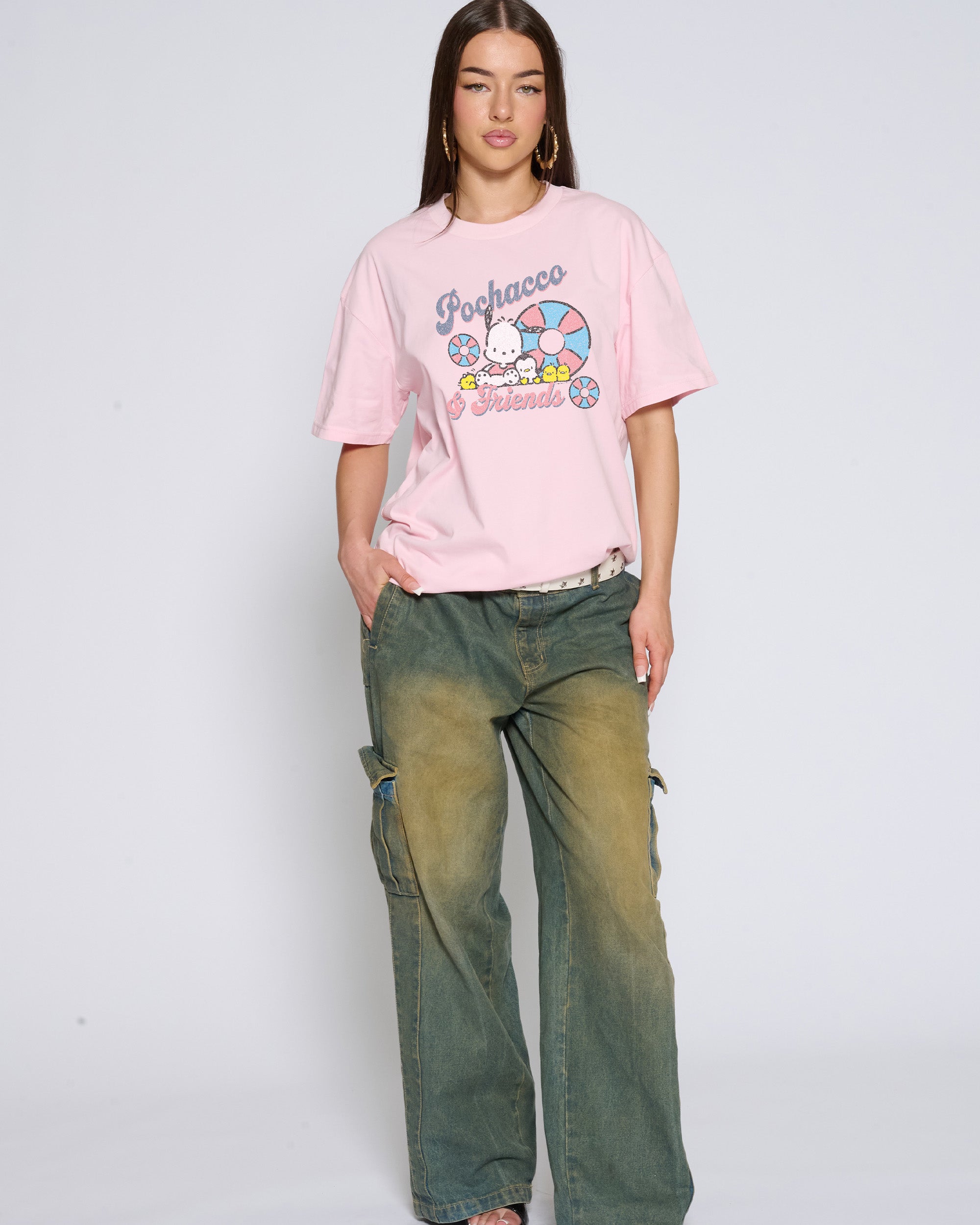 Pochacco Summer T-Shirt Official Hello Kitty and Friends collab Threadheads