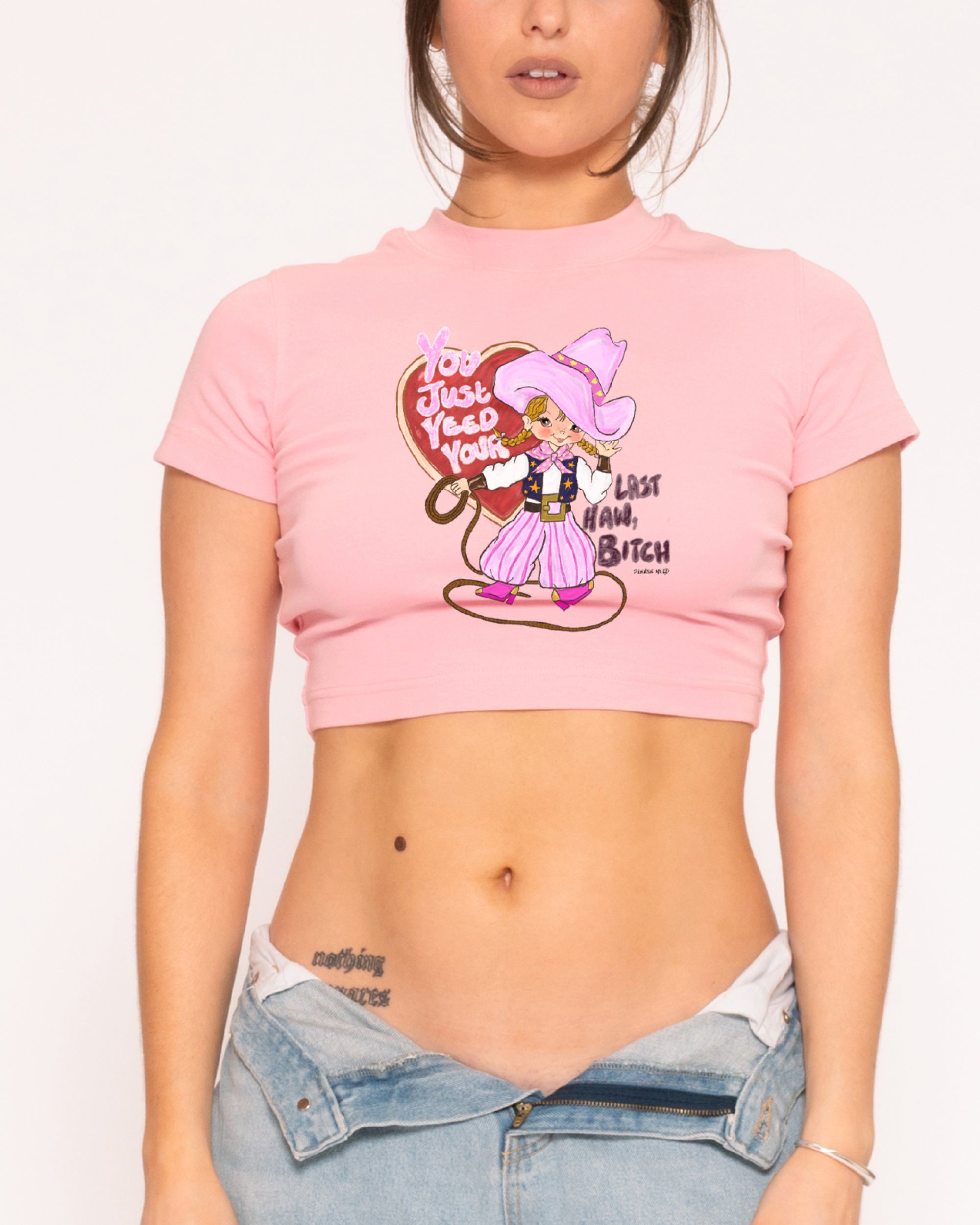 Yeed Your Last Haw Pink Baby Tee