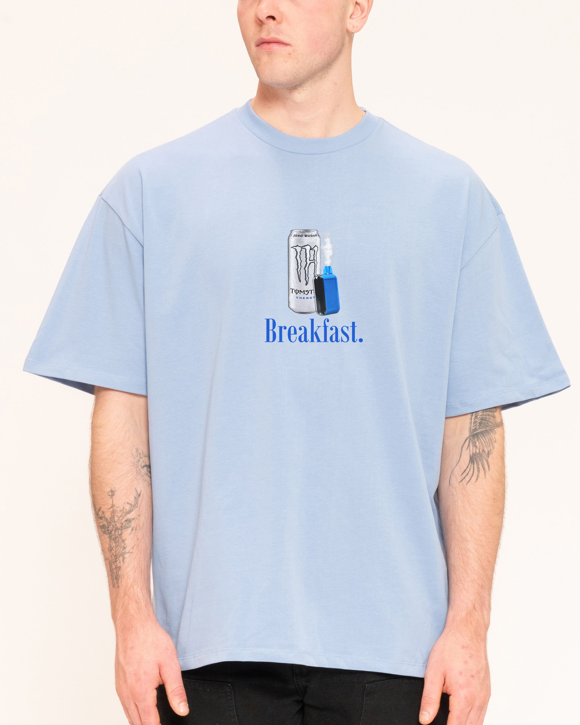 Mad Dog Breakfast Blue Oversized Tee