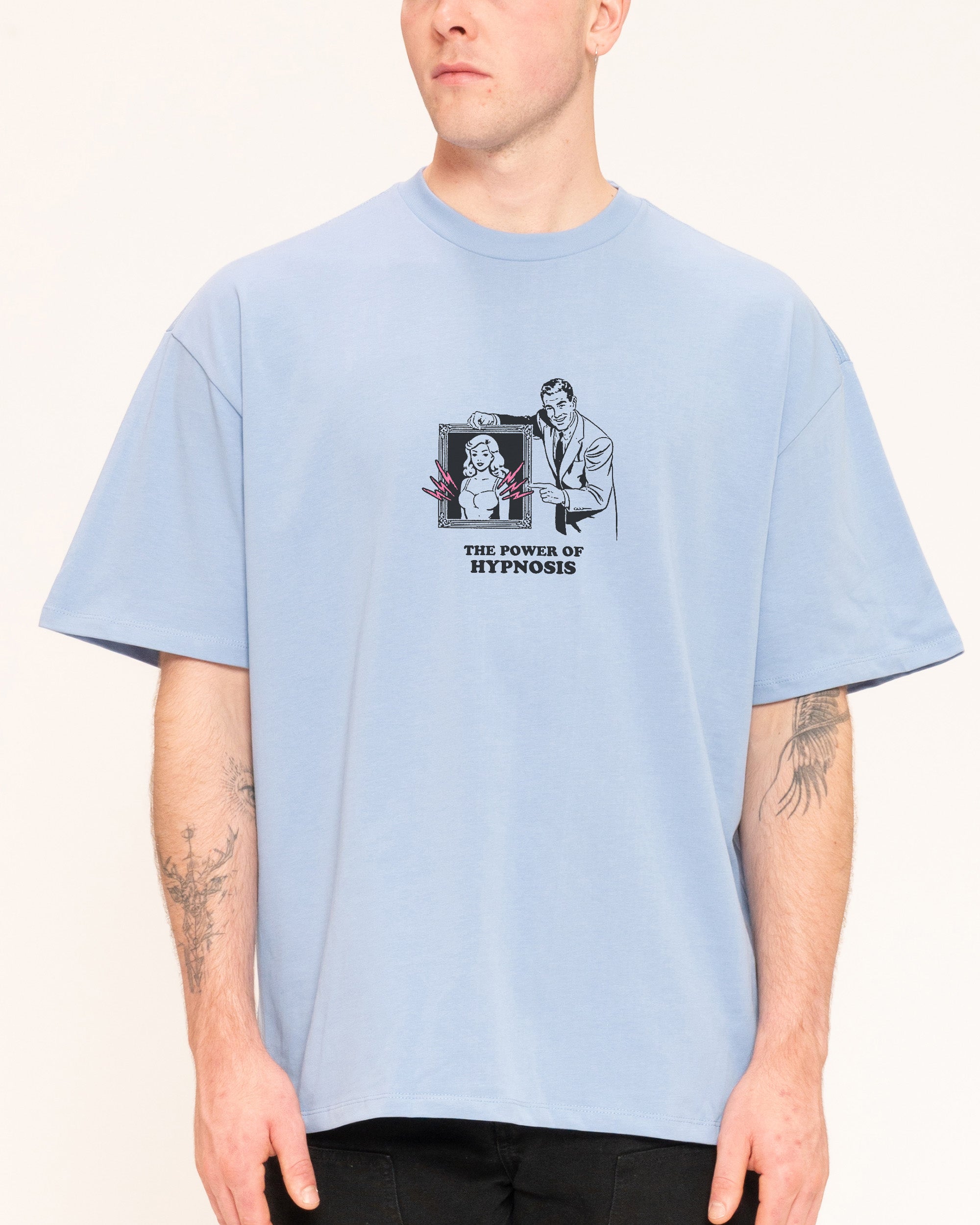 The Power of Hypnosis Blue Oversized Tee