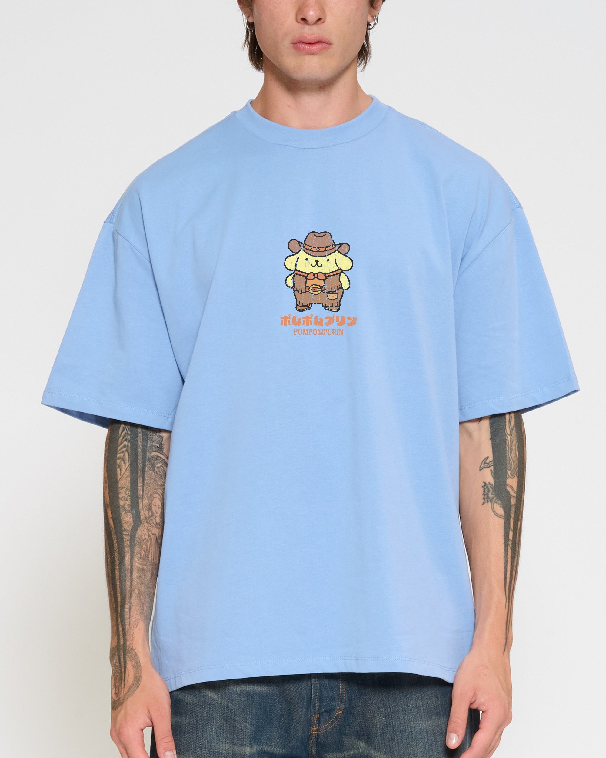 Pompompurin Yeehaw Oversized Tee Official Hello Kitty and Friends collab Threadheads