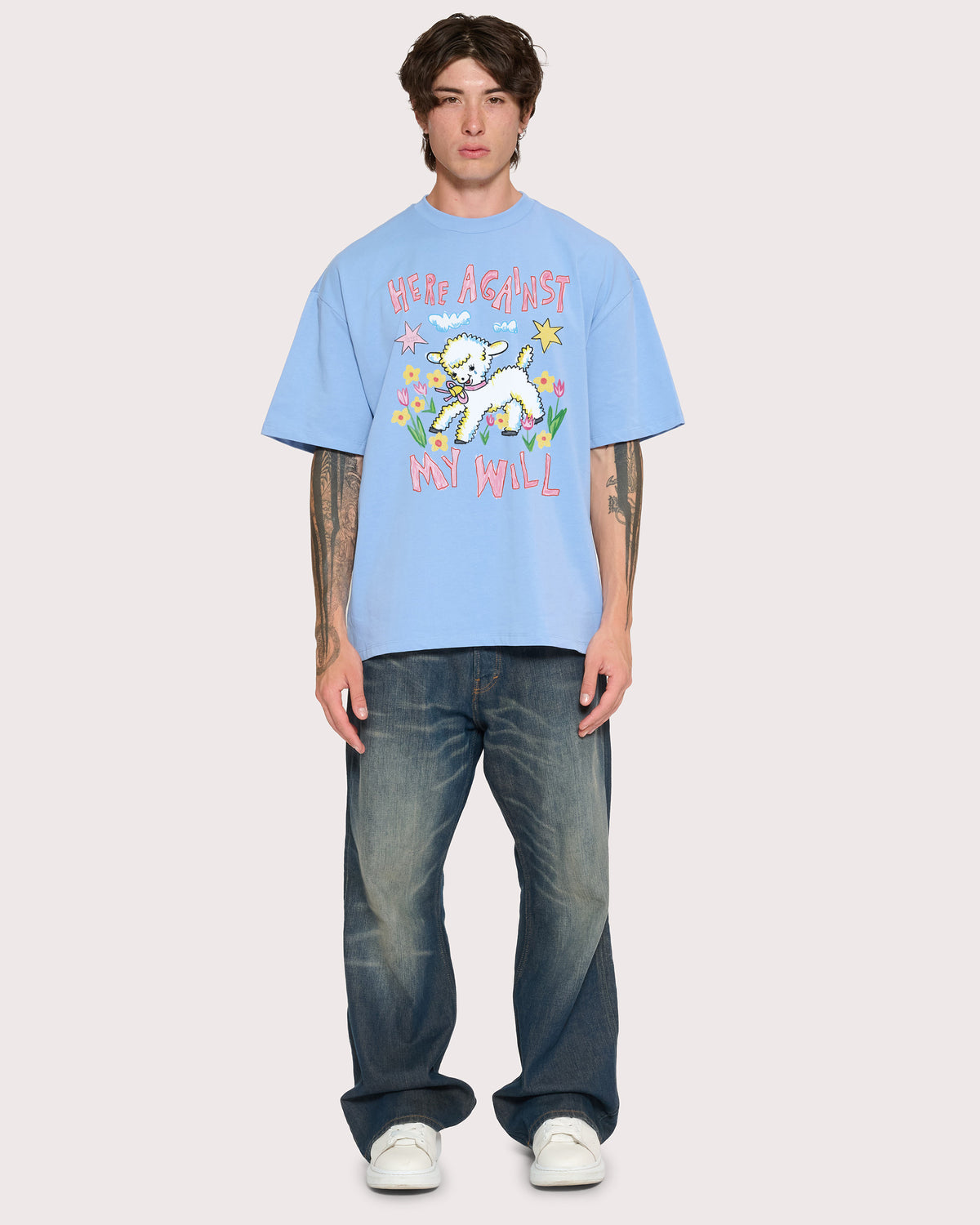 Here Against My Will Oversized Tee