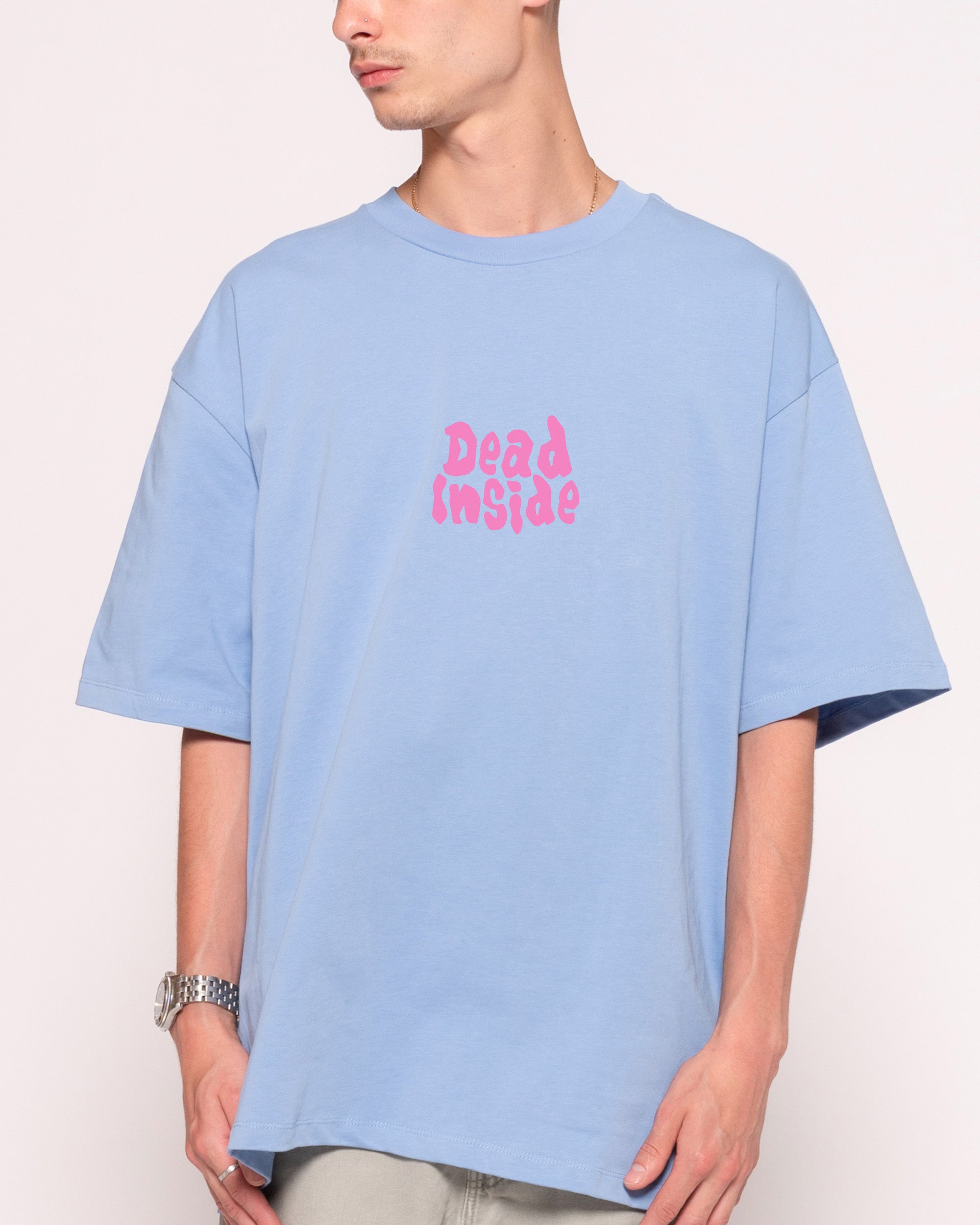 Dead Inside 26 Powder Blue Oversized Tee