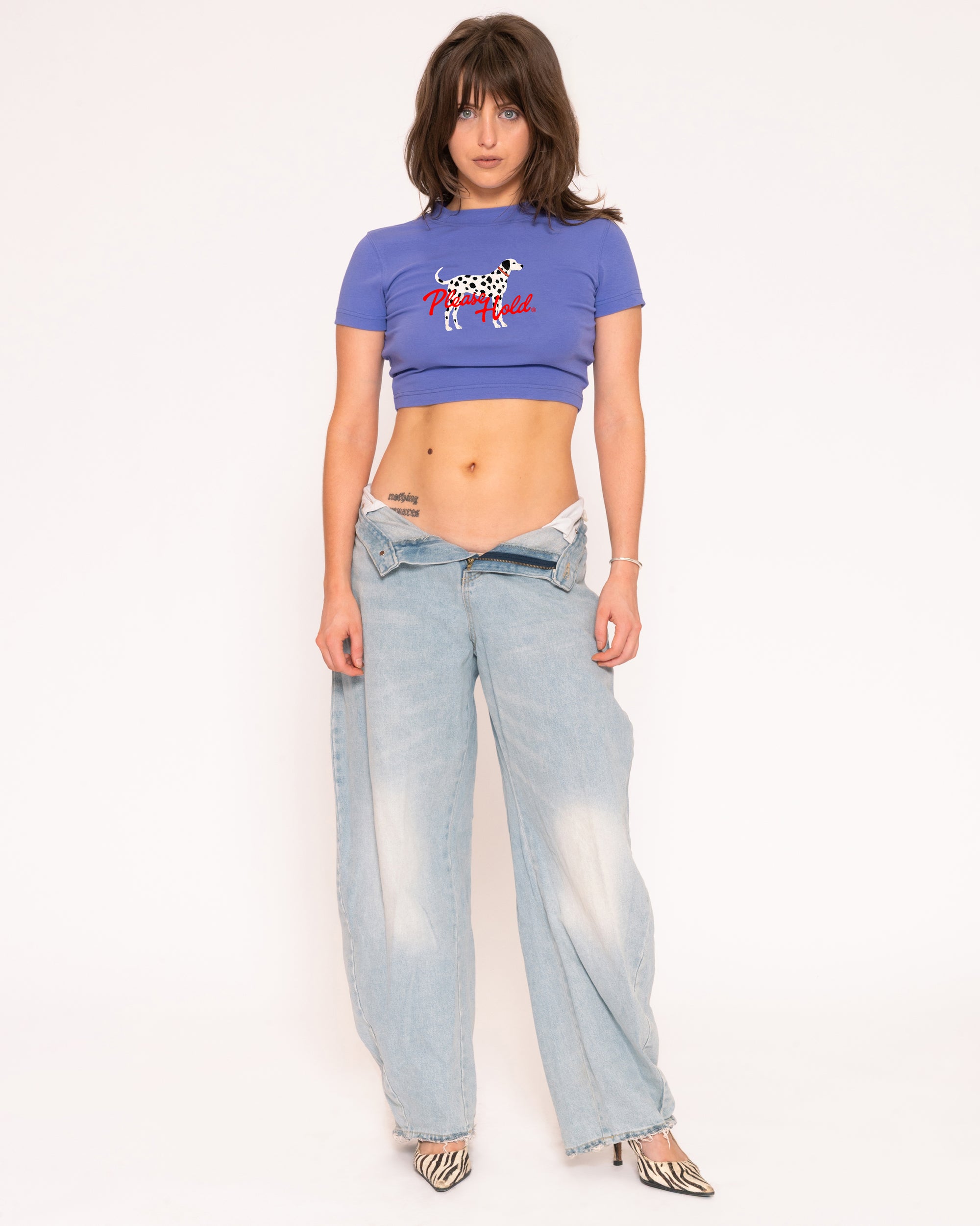 Dalmatian Purple Baby Tee