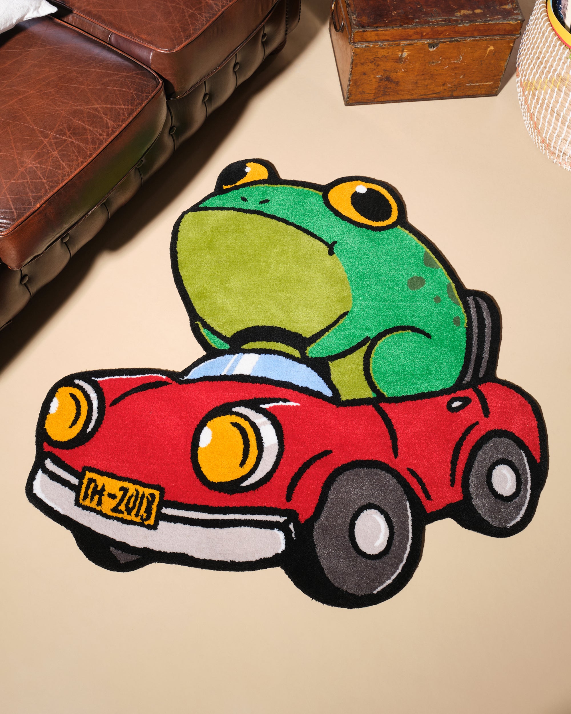 Car Frog Rug