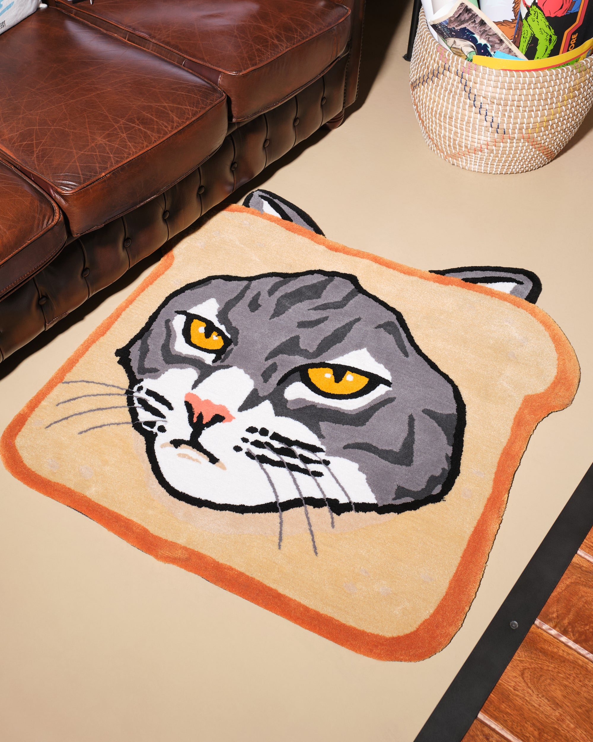 Cat Bread Rug