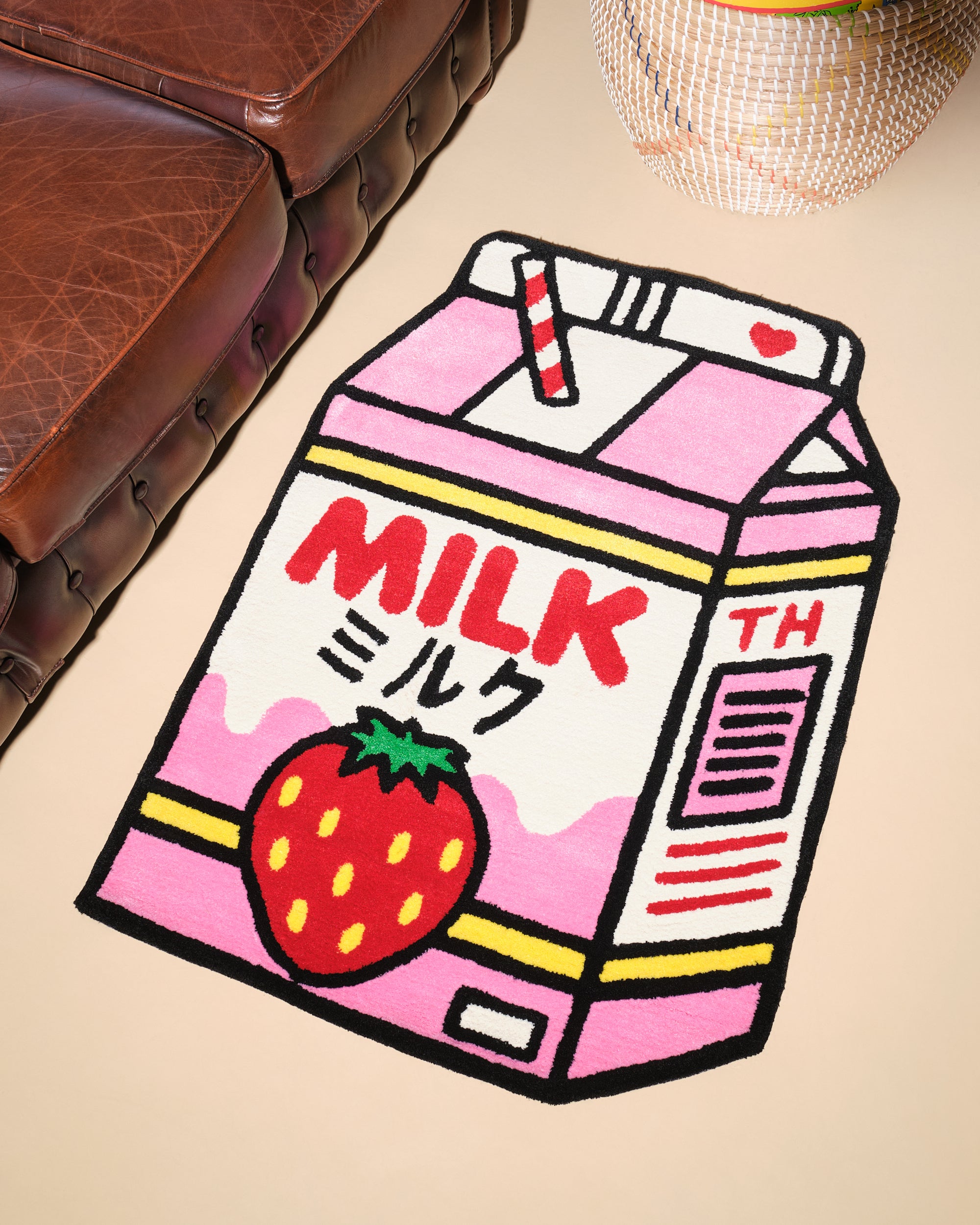 Strawberry Milk Rug