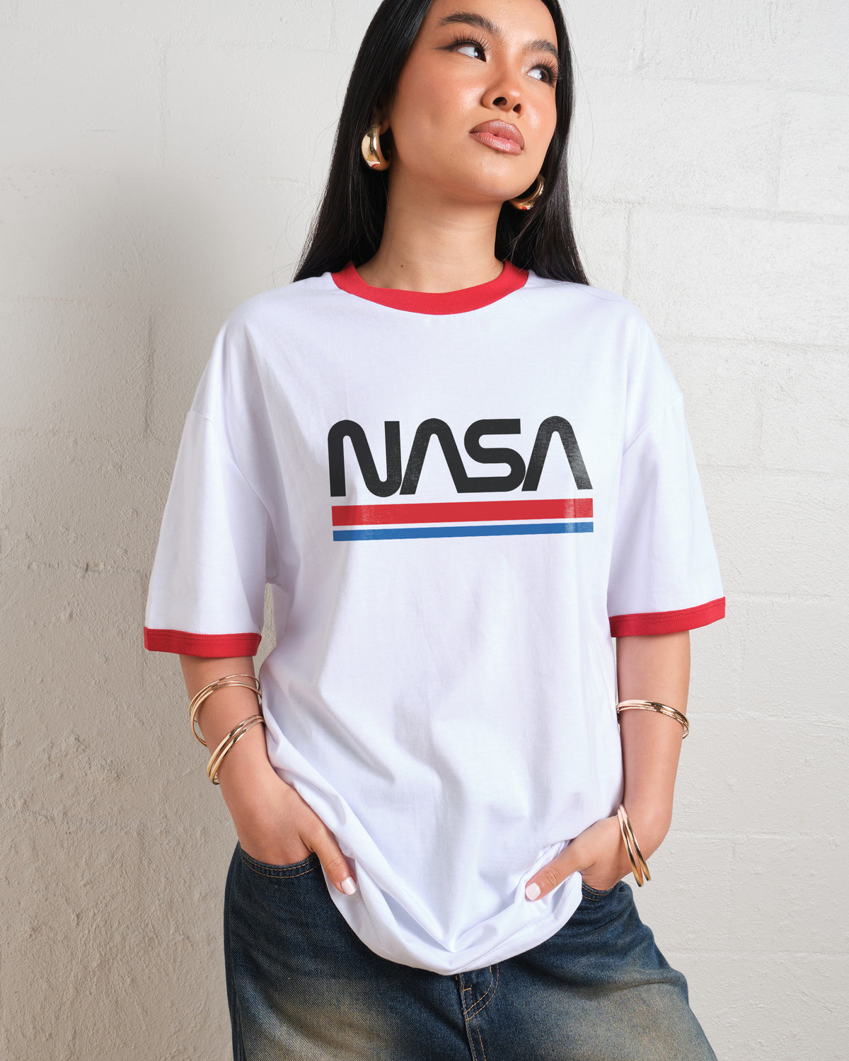 Nasa Merch NASA Stripes T-Shirt | Official NASA Merch Australia